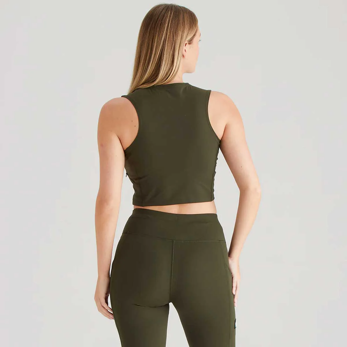 RIDGELINE Ladies Infinity Crop Top - Deep Forest - Image 4