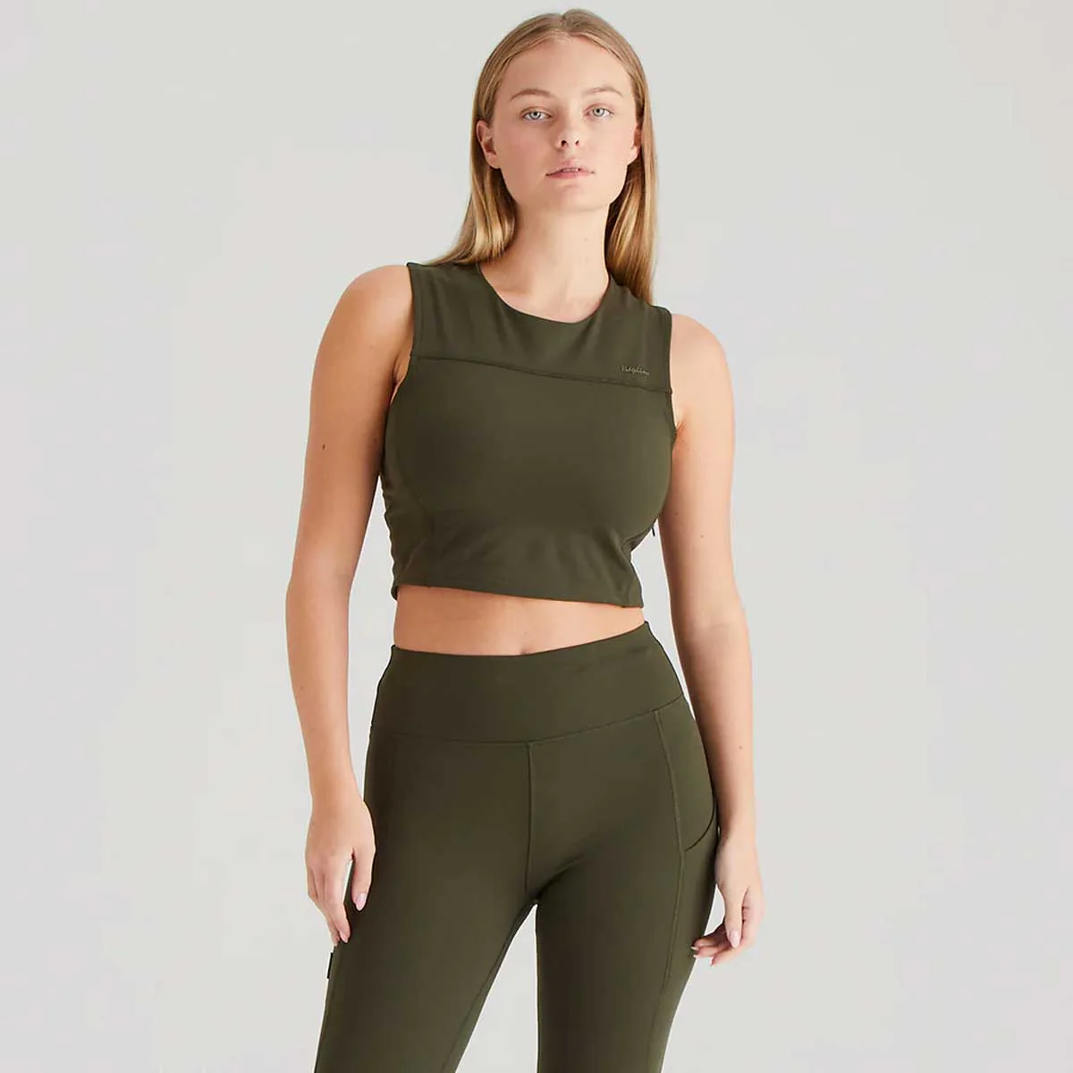 RIDGELINE Ladies Infinity Crop Top - Deep Forest - Image 5