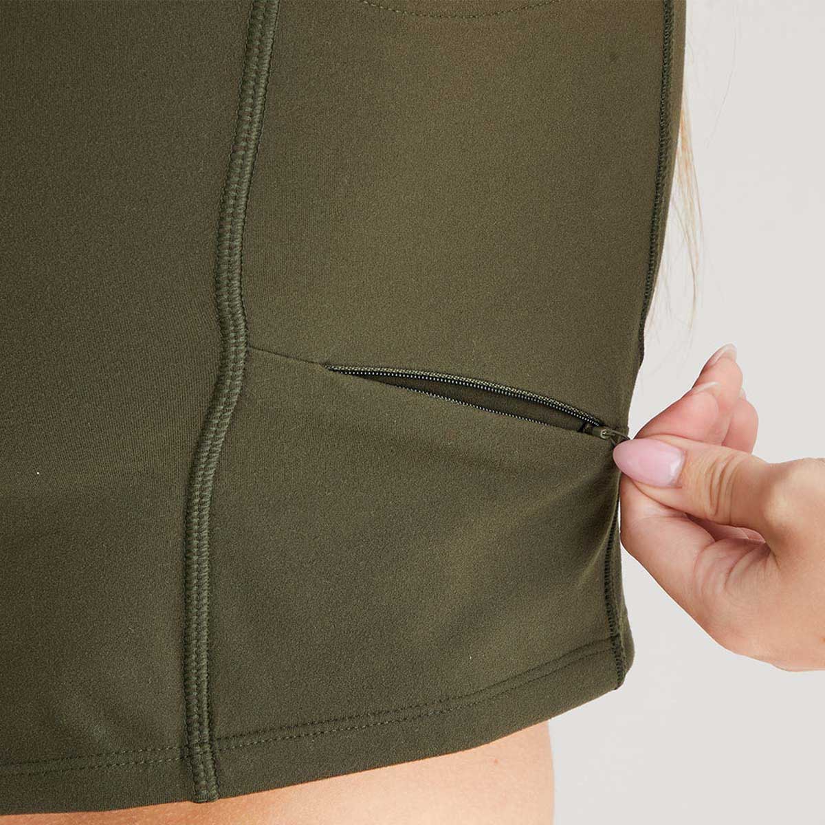 RIDGELINE Ladies Infinity Crop Top - Deep Forest - Image 8