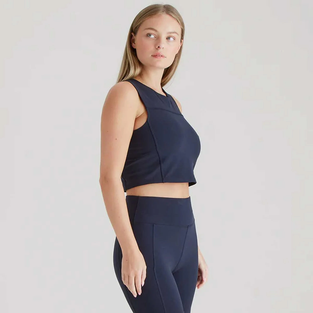 RIDGELINE Ladies Infinity Crop Top - Navy