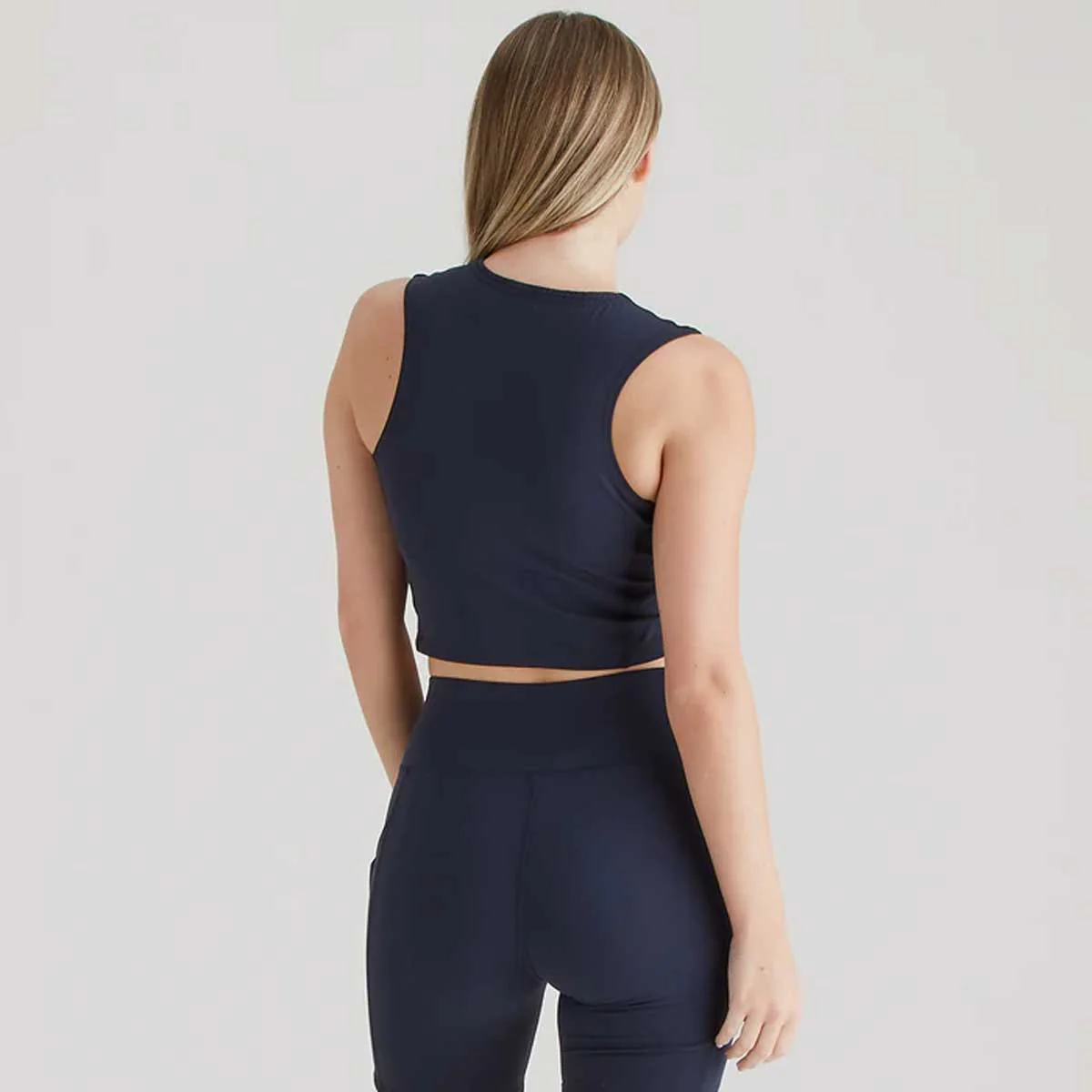 RIDGELINE Ladies Infinity Crop Top - Navy - Image 4