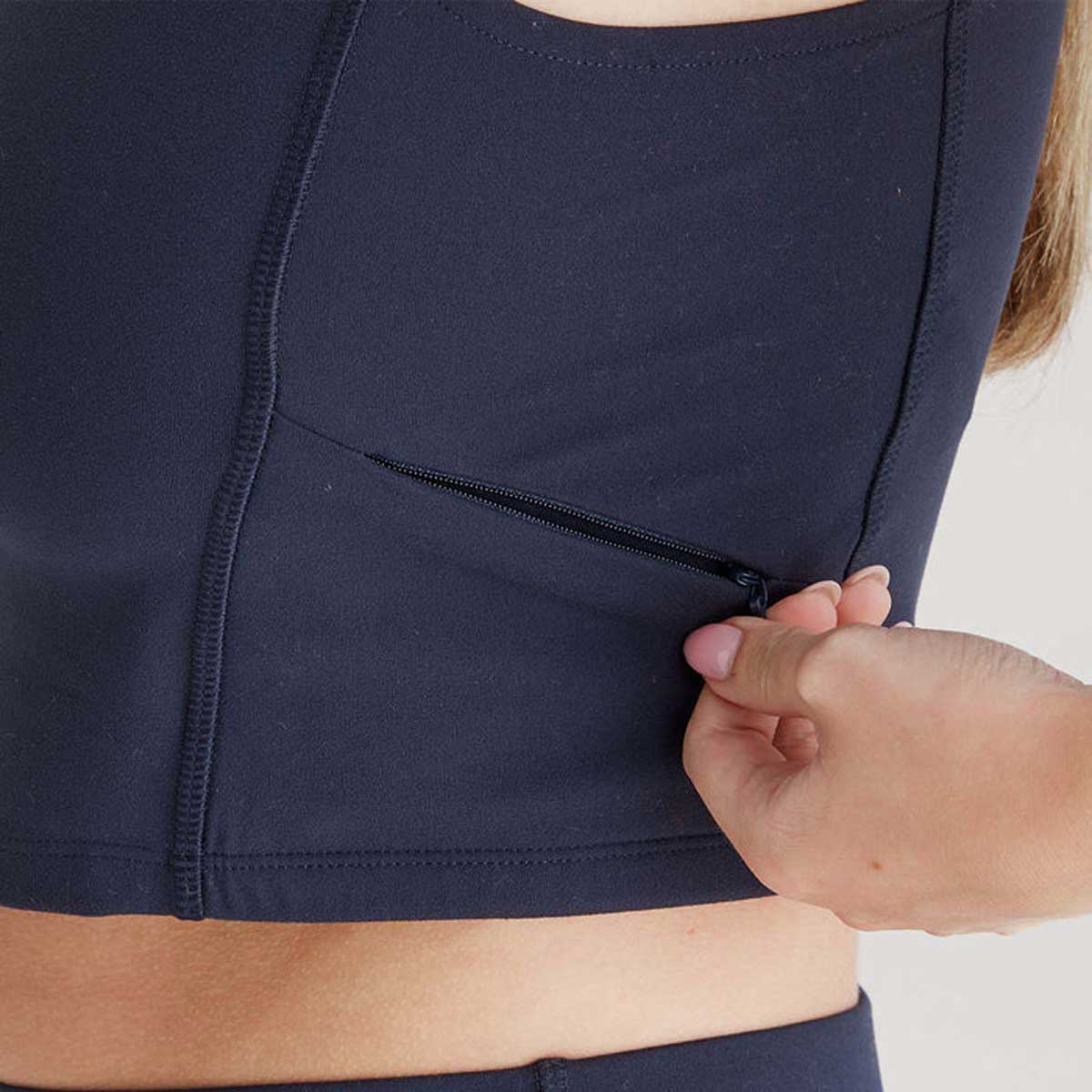 RIDGELINE Ladies Infinity Crop Top - Navy - Image 8