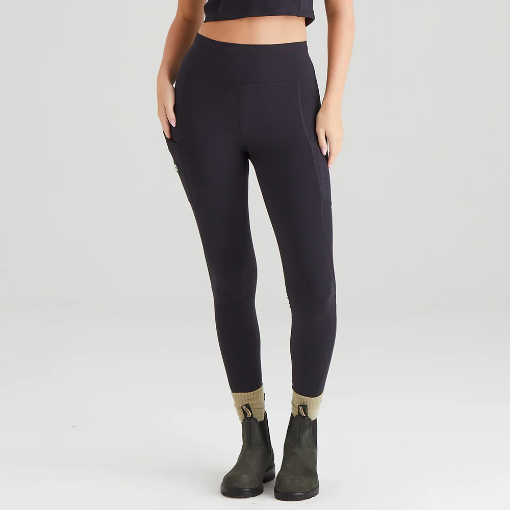 RIDGELINE Ladies Infinity Leggings - Black Print - Image 4