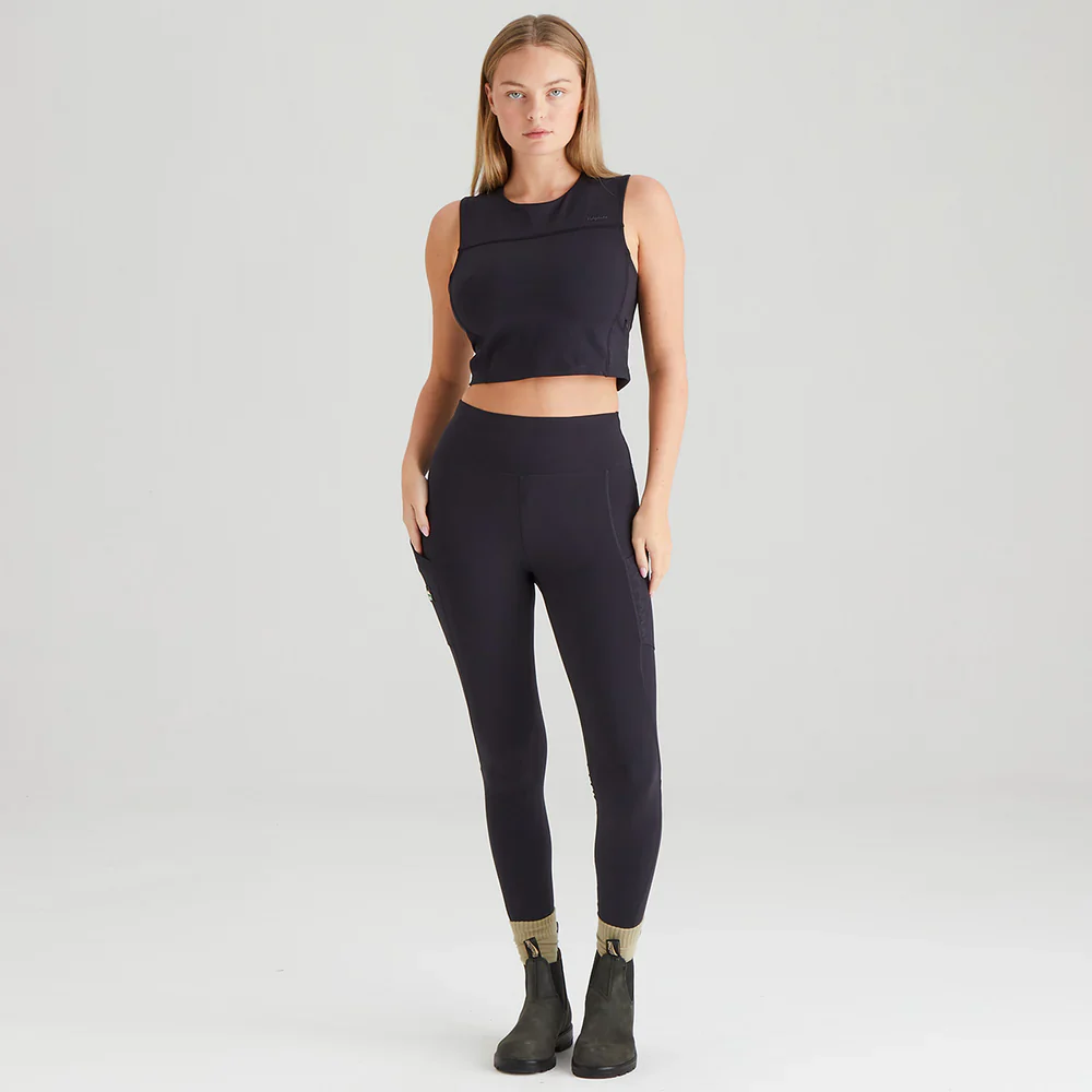 RIDGELINE Ladies Infinity Leggings - Black Print - Image 5