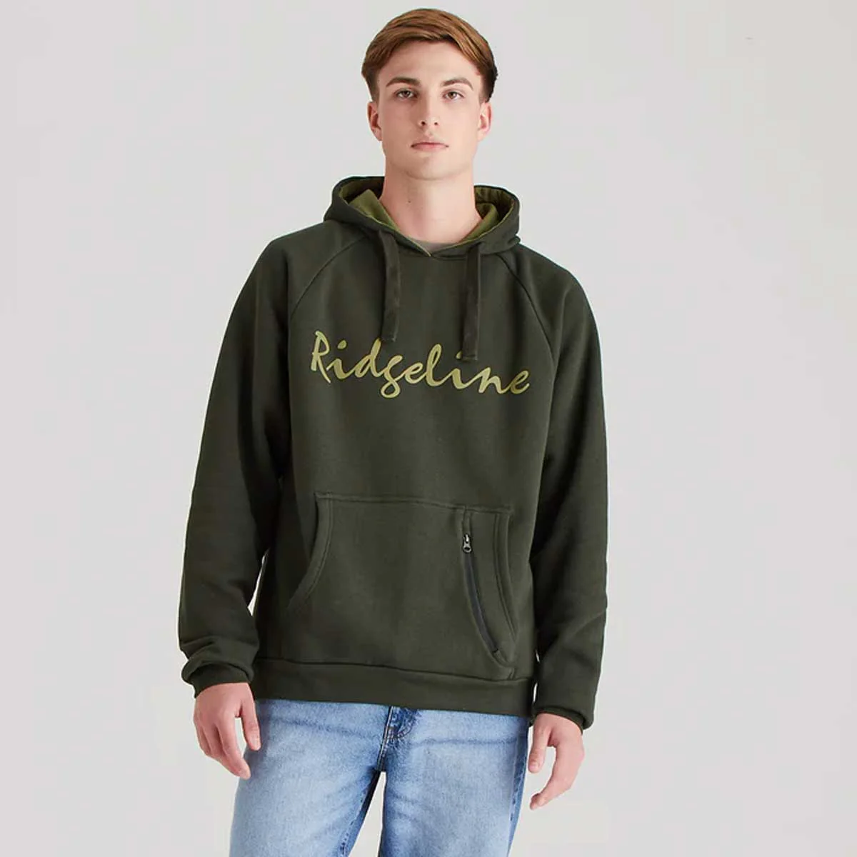 RIDGELINE Signature Hoodie - Mens - Deep Forest