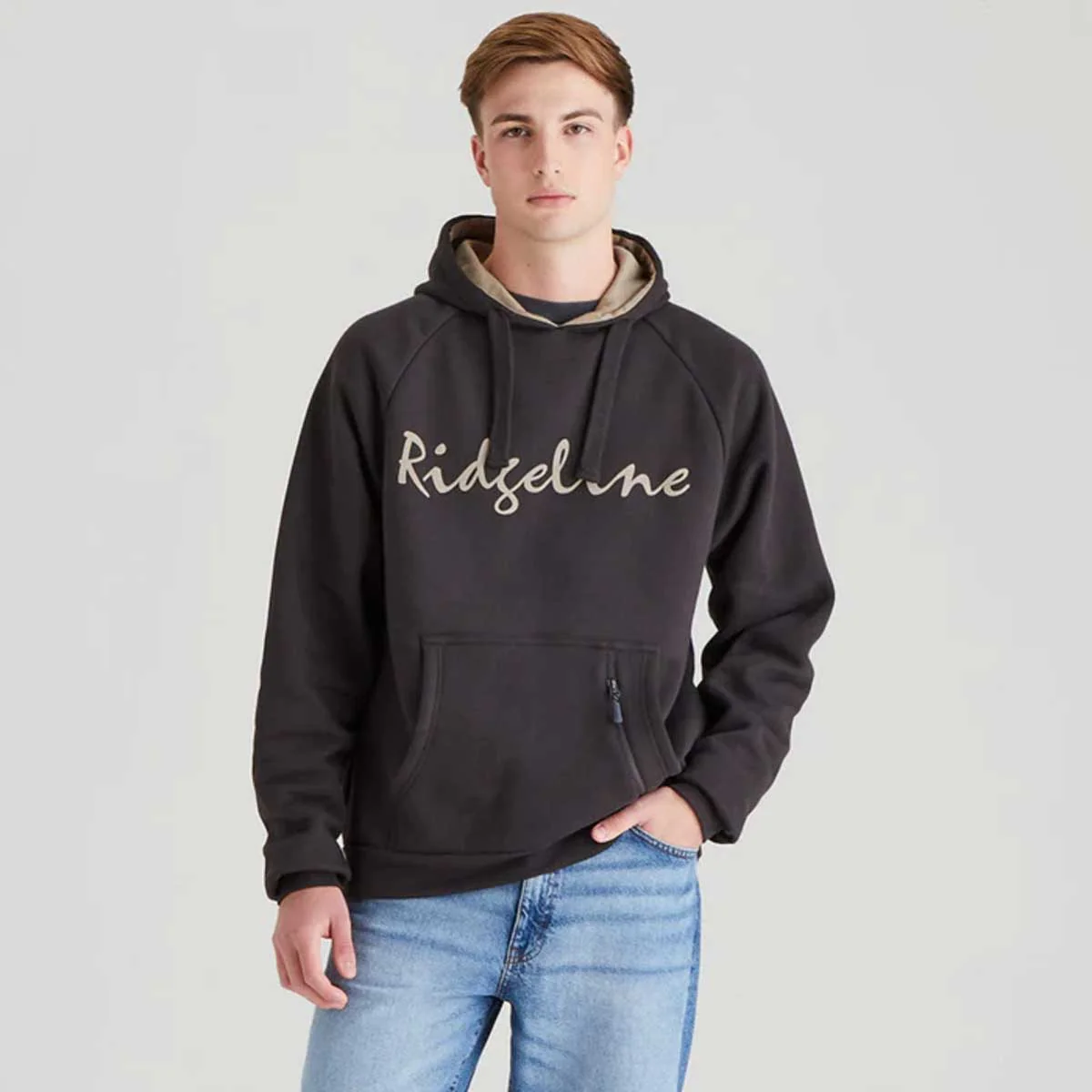RIDGELINE Signature Hoodie - Mens - Shale