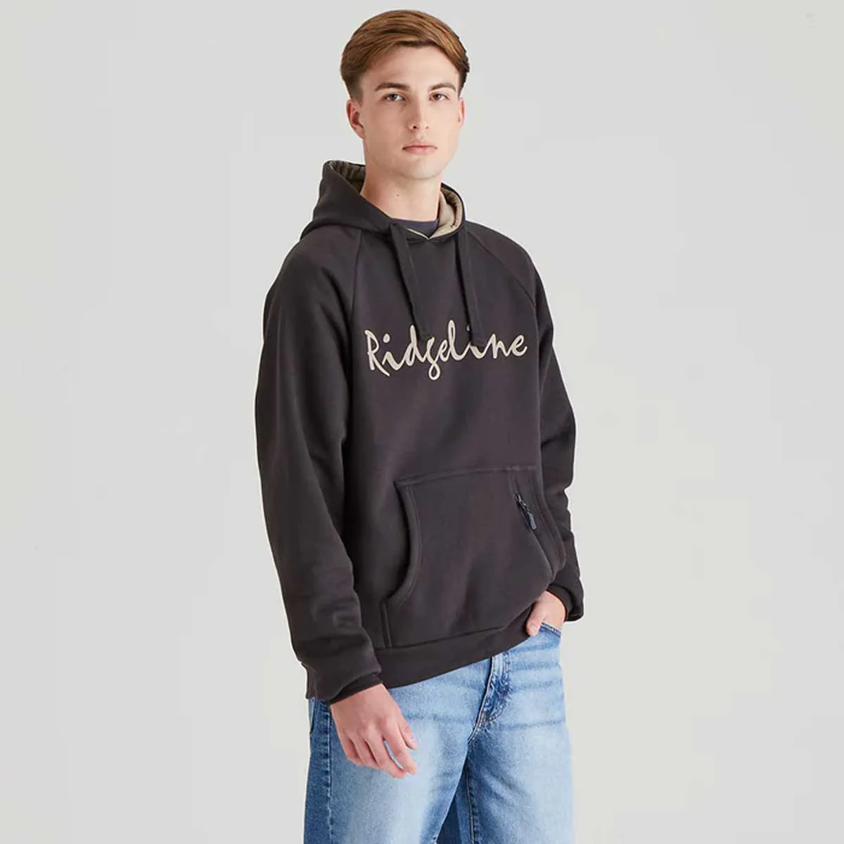 RIDGELINE Signature Hoodie - Mens - Shale - Image 3