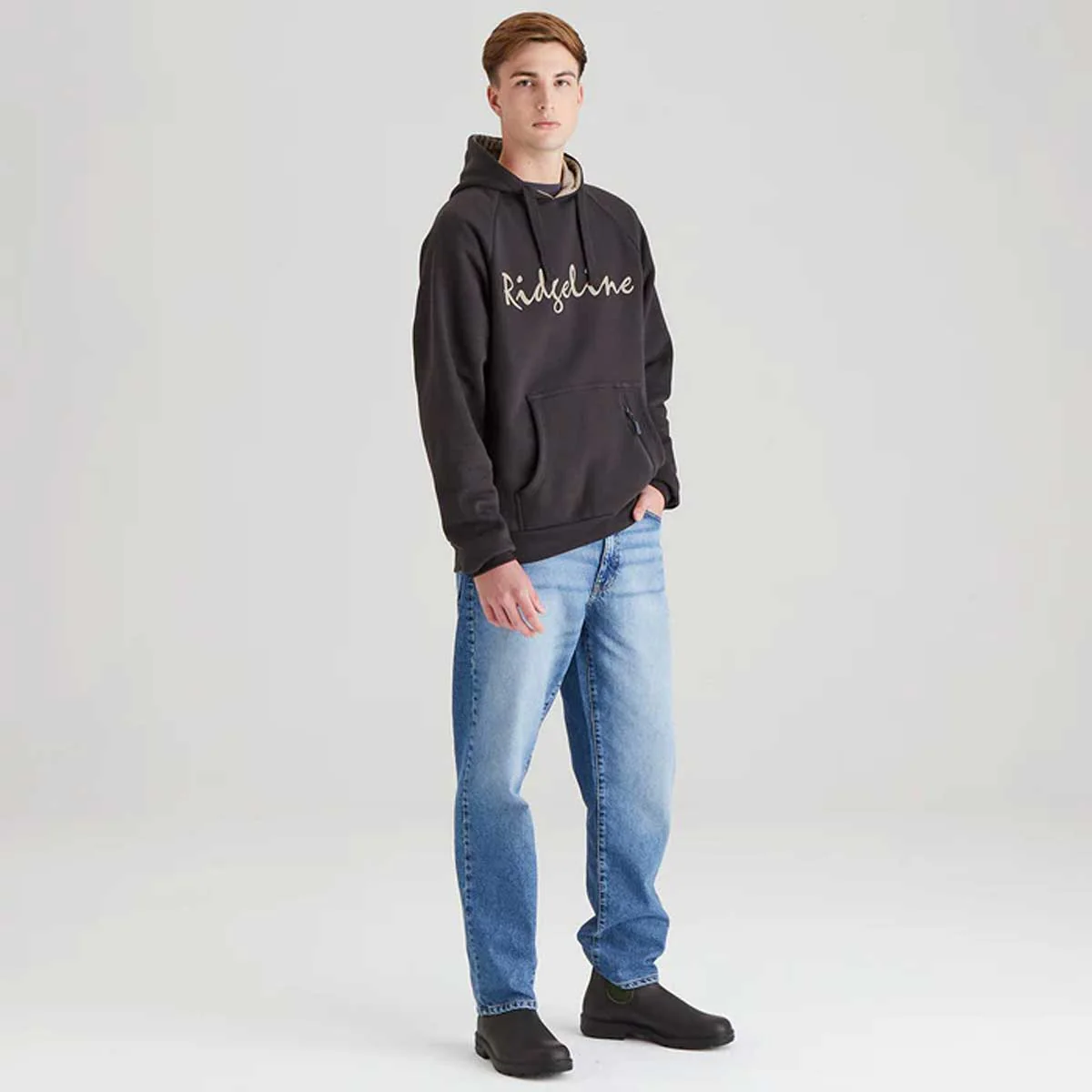 RIDGELINE Signature Hoodie - Mens - Shale - Image 4