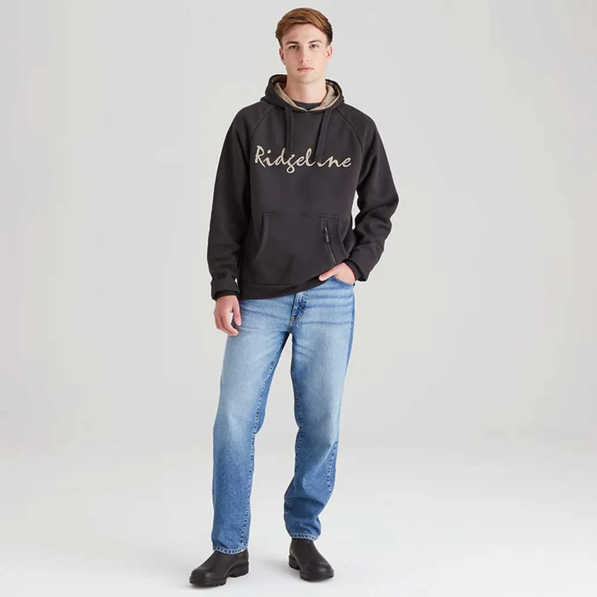 RIDGELINE Signature Hoodie - Mens - Shale - Image 5
