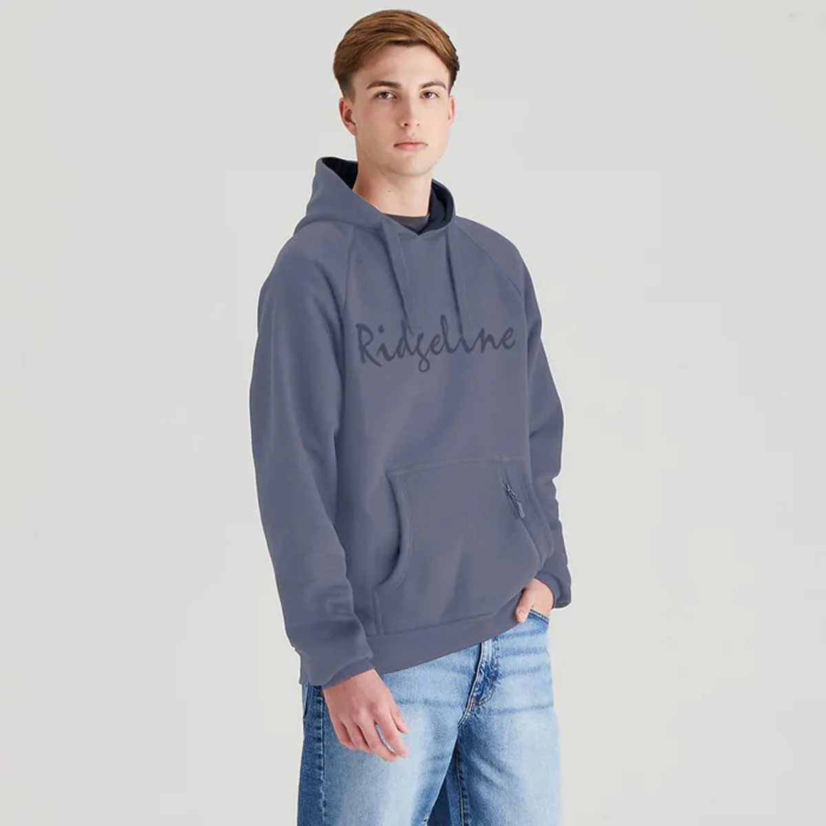 RIDGELINE Signature Hoodie - Mens - Storm - Image 3