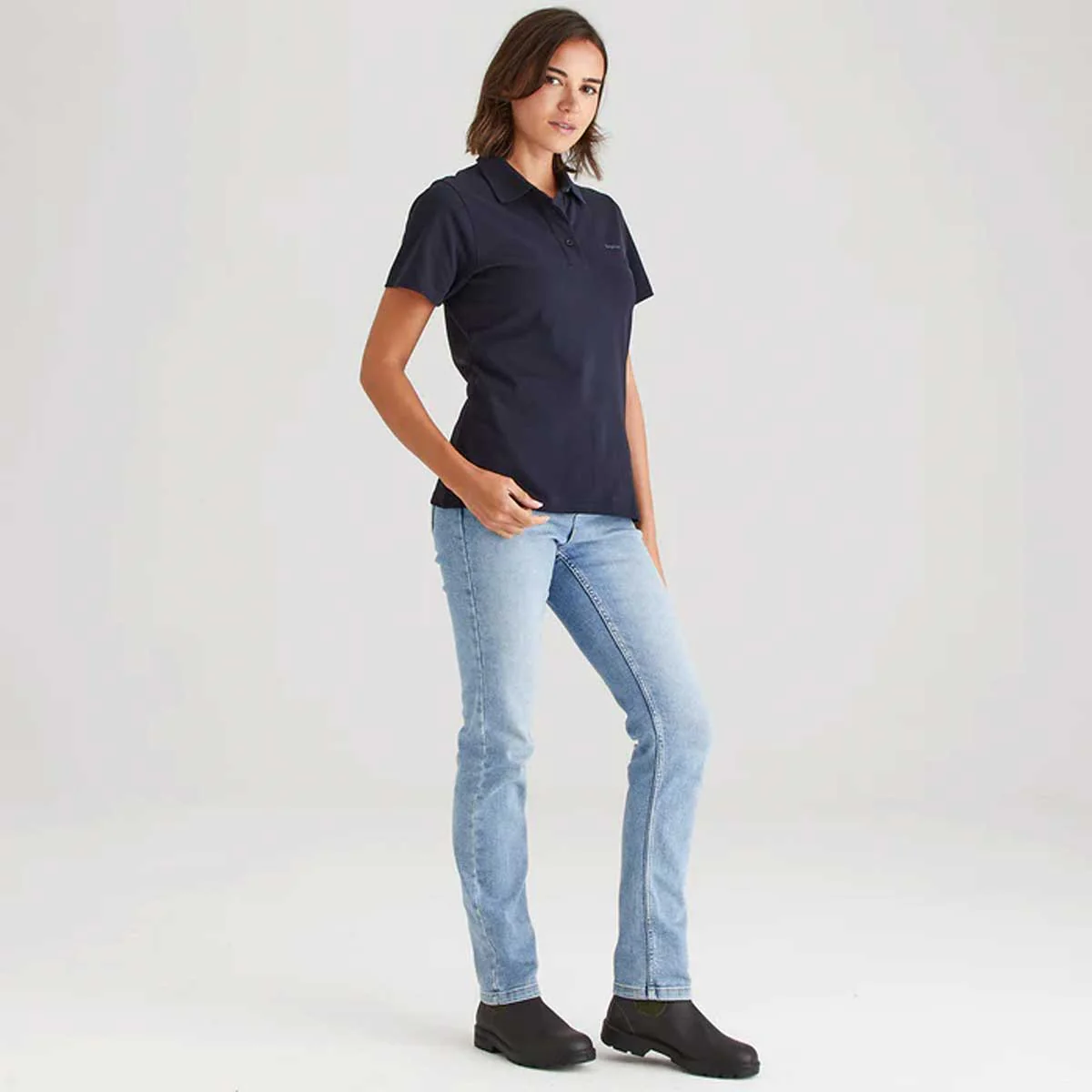 RIDGELINE Signature Polo Shirt - Womens - Navy - Image 5