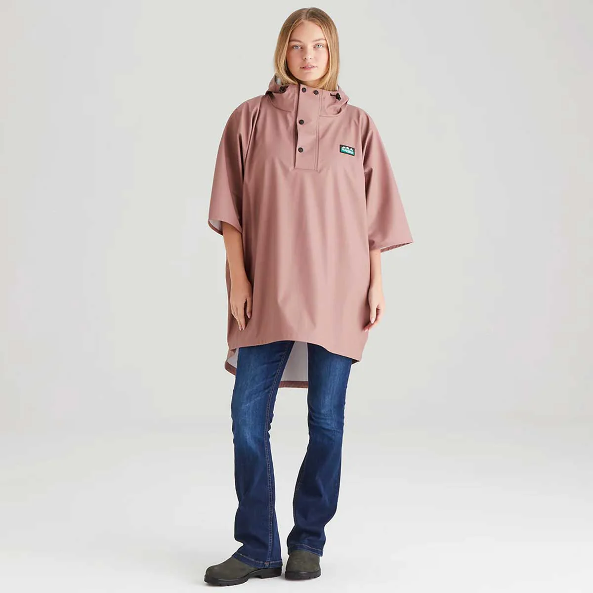 RIDGELINE Signature Poncho - Dusky Pink - Image 8