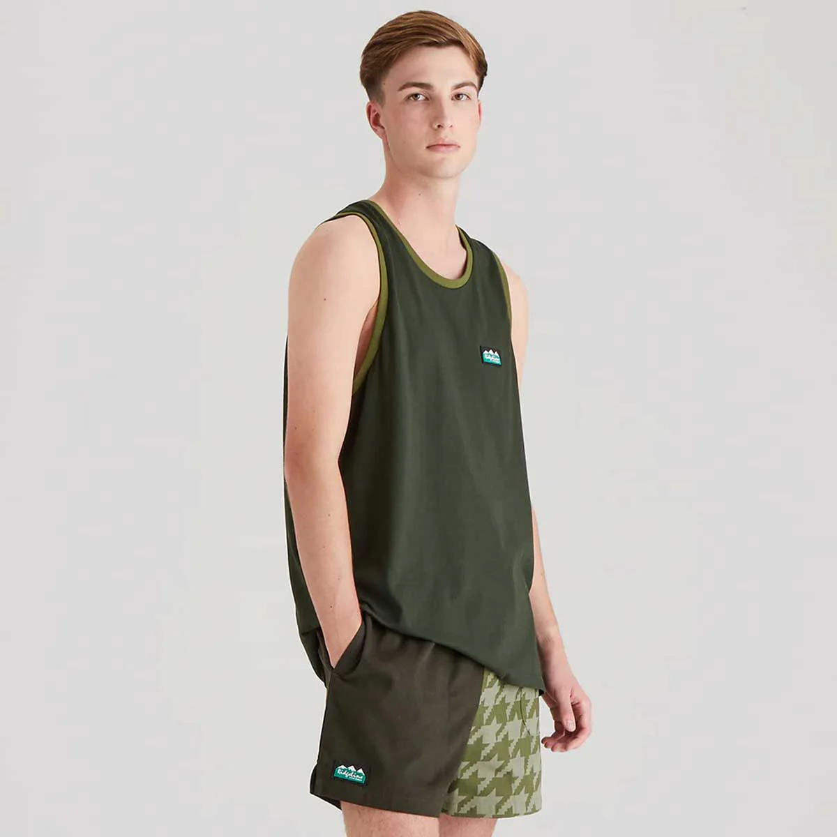 RIDGELINE Signature Singlet Top - Deep Forest - Image 3