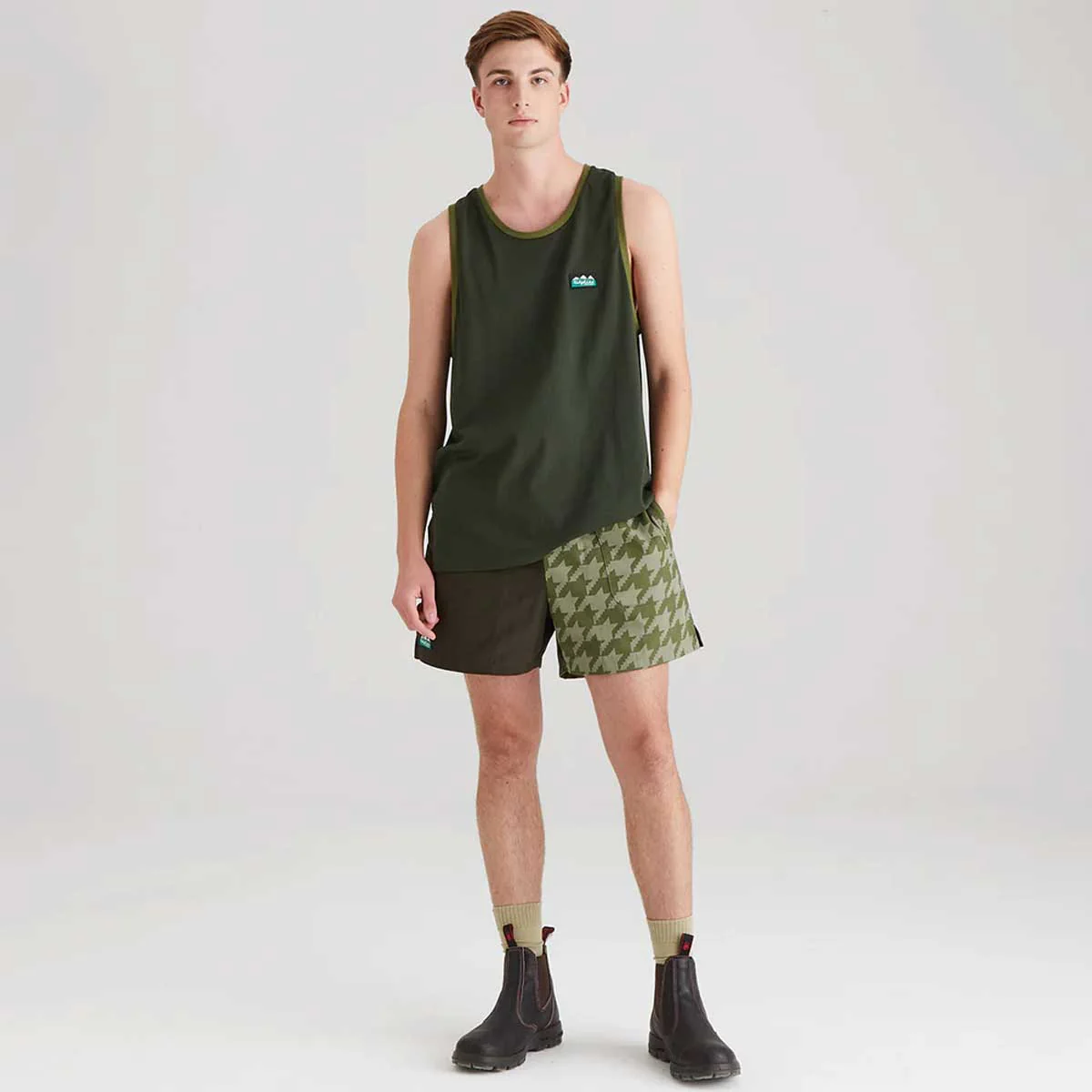 RIDGELINE Signature Singlet Top - Deep Forest - Image 4