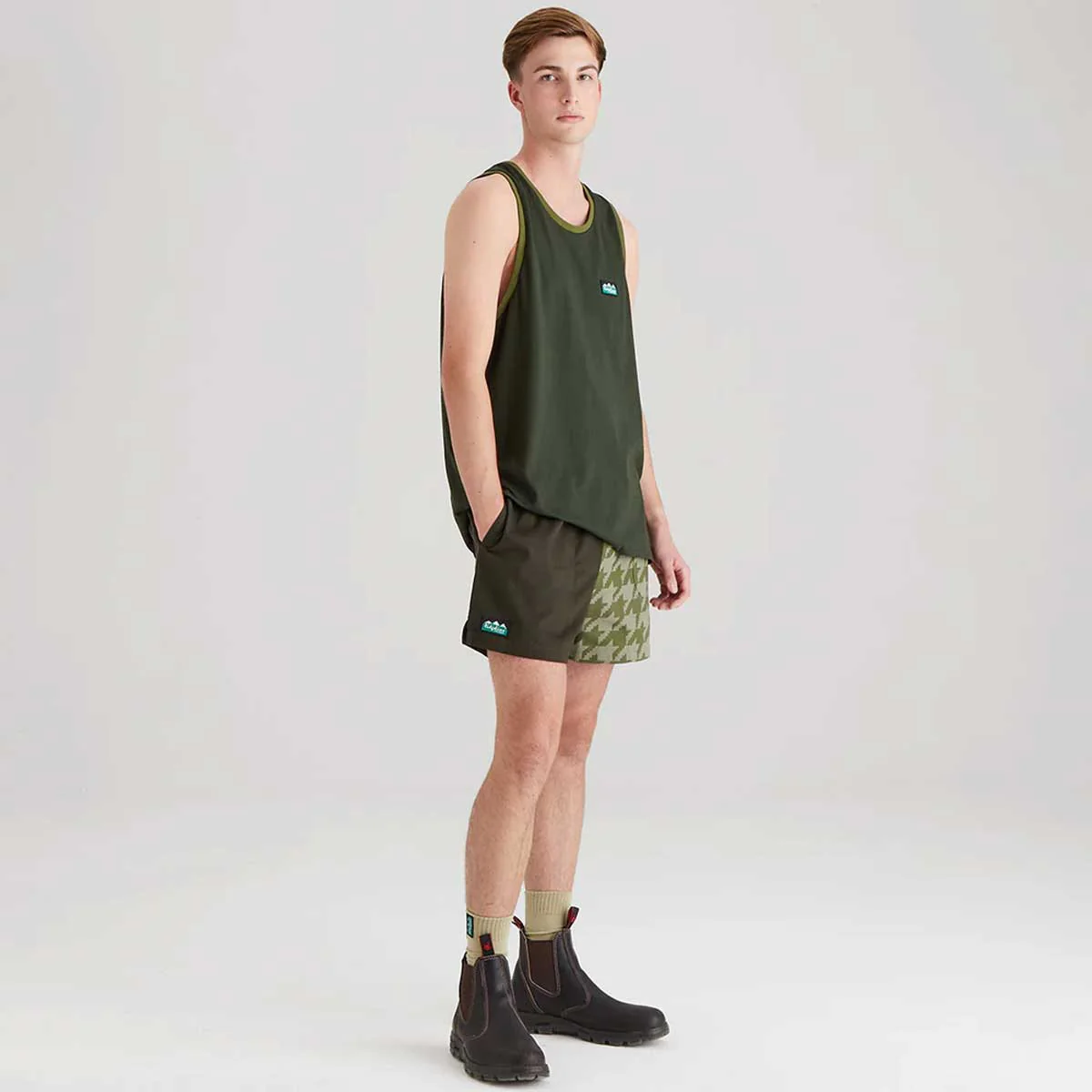 RIDGELINE Signature Singlet Top - Deep Forest - Image 5