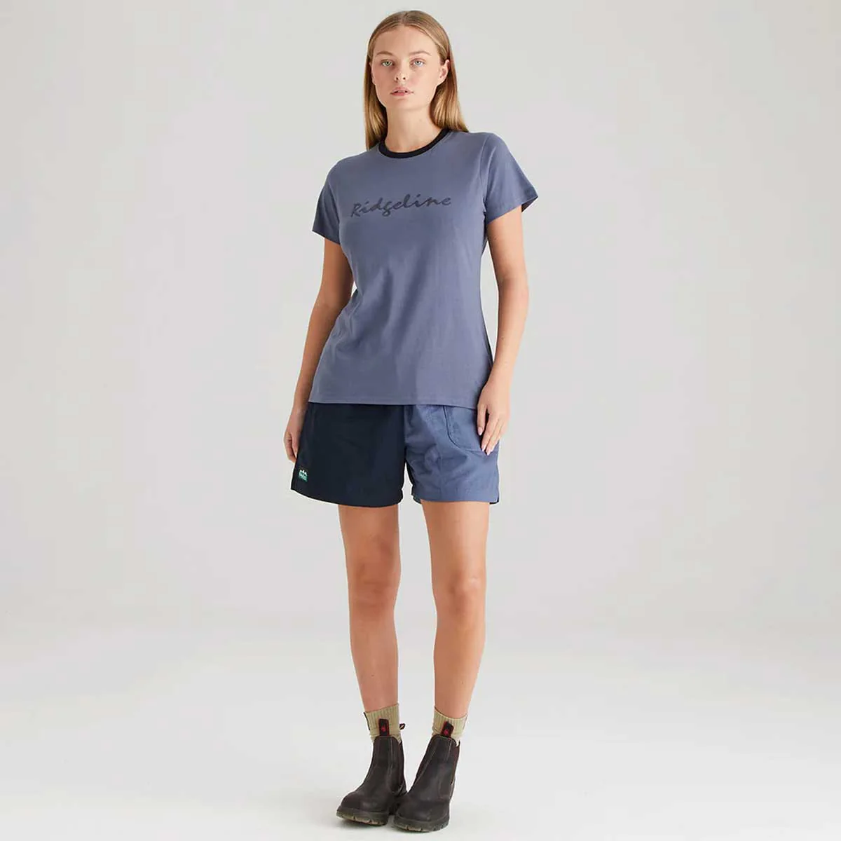 RIDGELINE Signature T-Shirt - Womens - Storm - Image 4