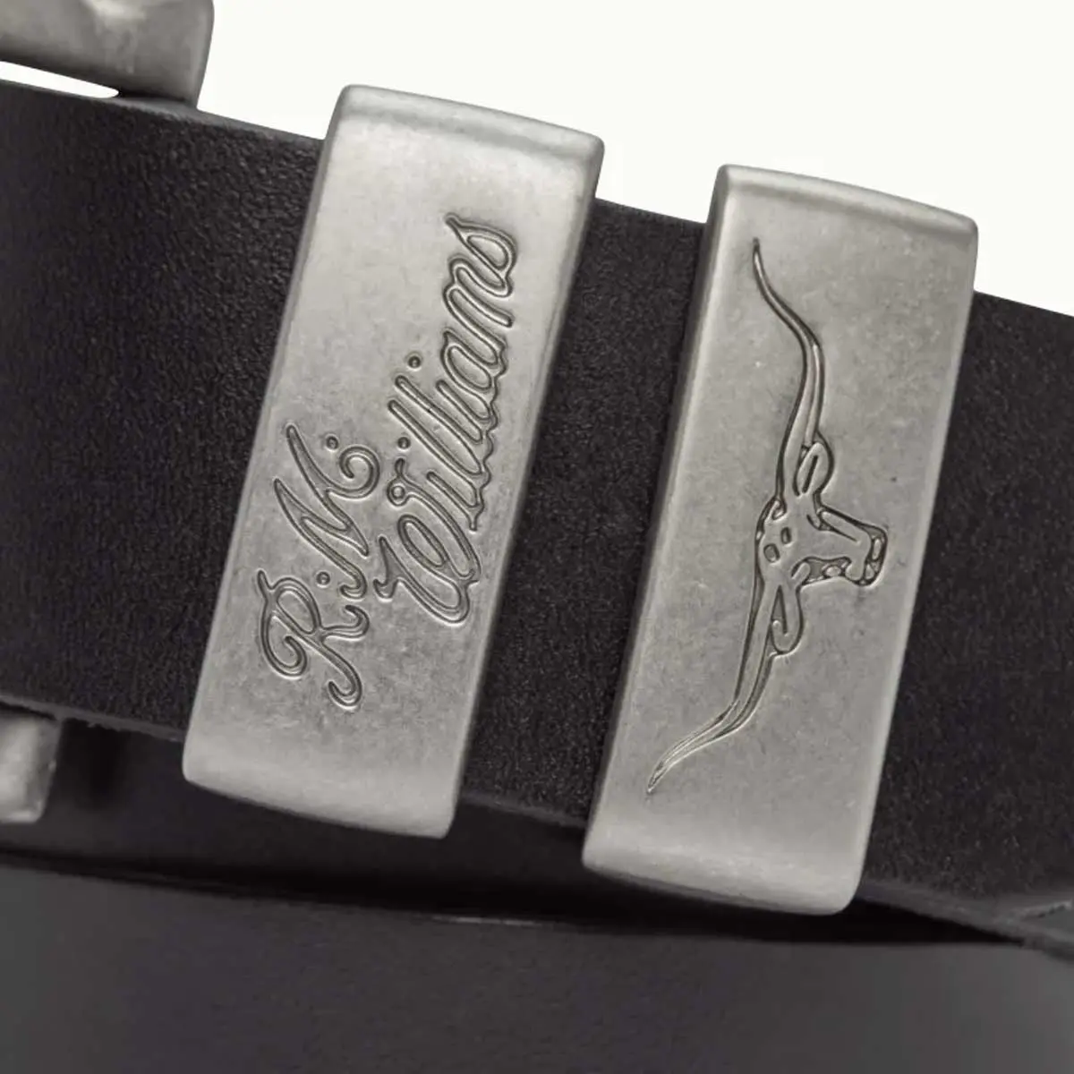 RM WILLIAMS Belt - Men's CB439 Leather 1.5" 3 Piece - Black - Image 2