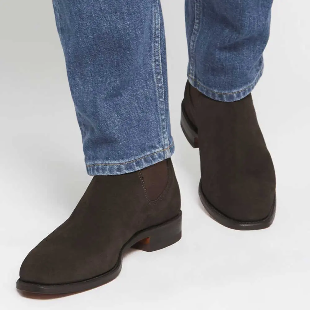 RM WILLIAMS Classic Craftsman Boots - Men's - Chocolate Suede - Image 2