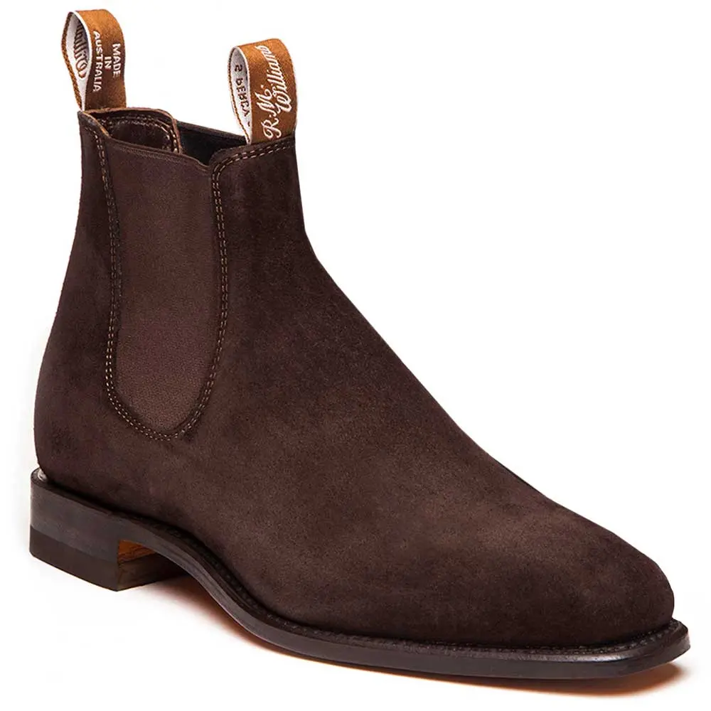 RM WILLIAMS Comfort Craftsman Boots - Men's - Chocolate Suede - Image 4