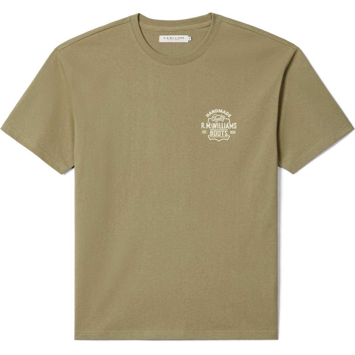 30% OFF RM WILLIAMS Boots T-Shirt - Men's Crew Neck - Sage - Size: XL