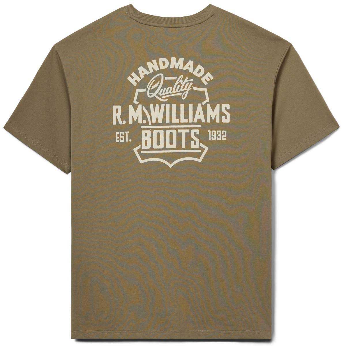 30% OFF RM WILLIAMS Boots T-Shirt - Men's Crew Neck - Sage - Size: XL - Image 4