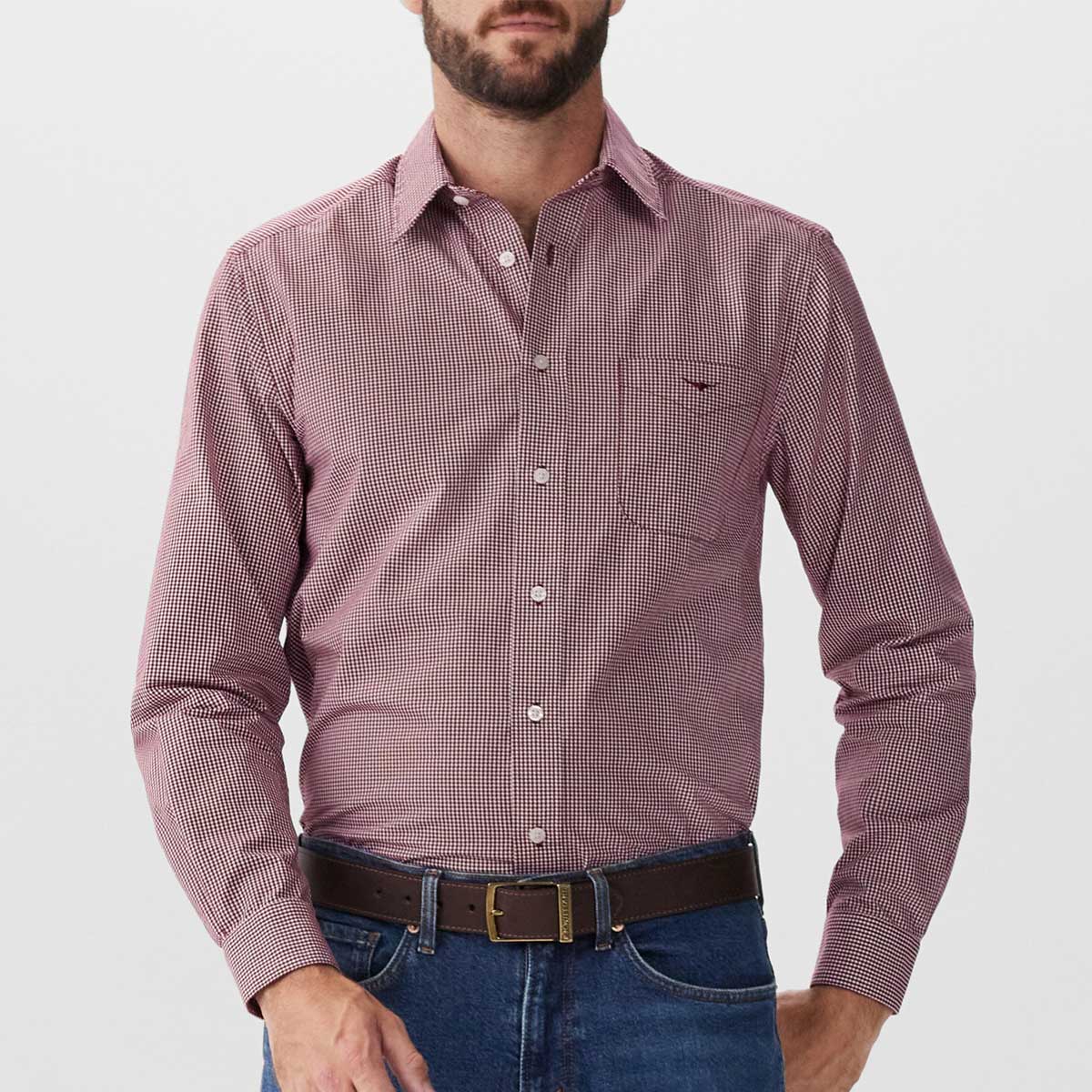 RM WILLIAMS Classic Regular Fit Shirt - Men's - Red Wheat - Image 2