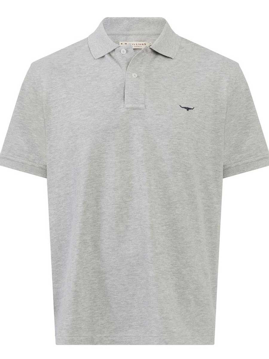 RM WILLIAMS Rod Polo Shirt - Men's - Grey Marle - Image 2