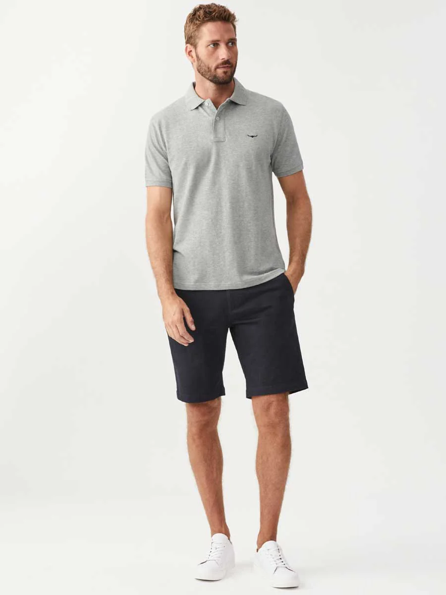 RM WILLIAMS Rod Polo Shirt - Men's - Grey Marle - Image 3