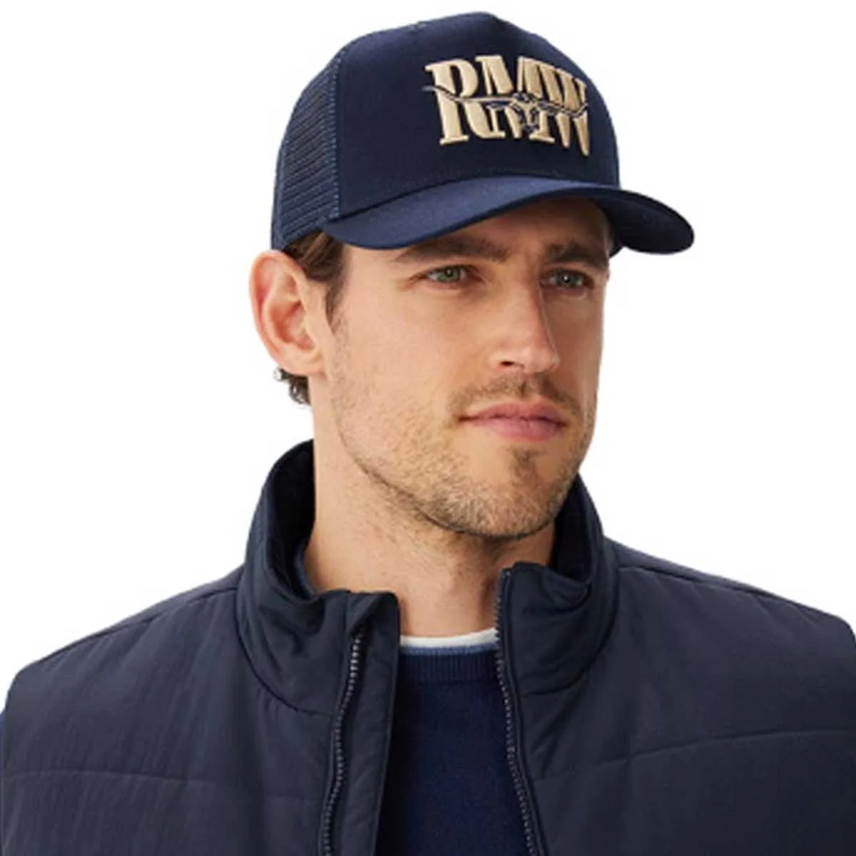 RM WILLIAMS Steershead Trucker Cap - Mens - Navy - Image 2