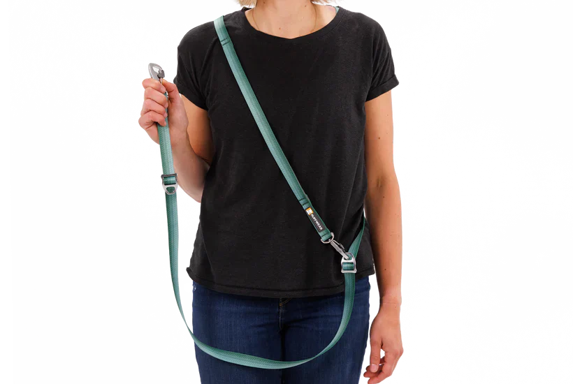 RUFFWEAR Switchbak Double-Ended Dog Lead - River Rock Green - Image 7