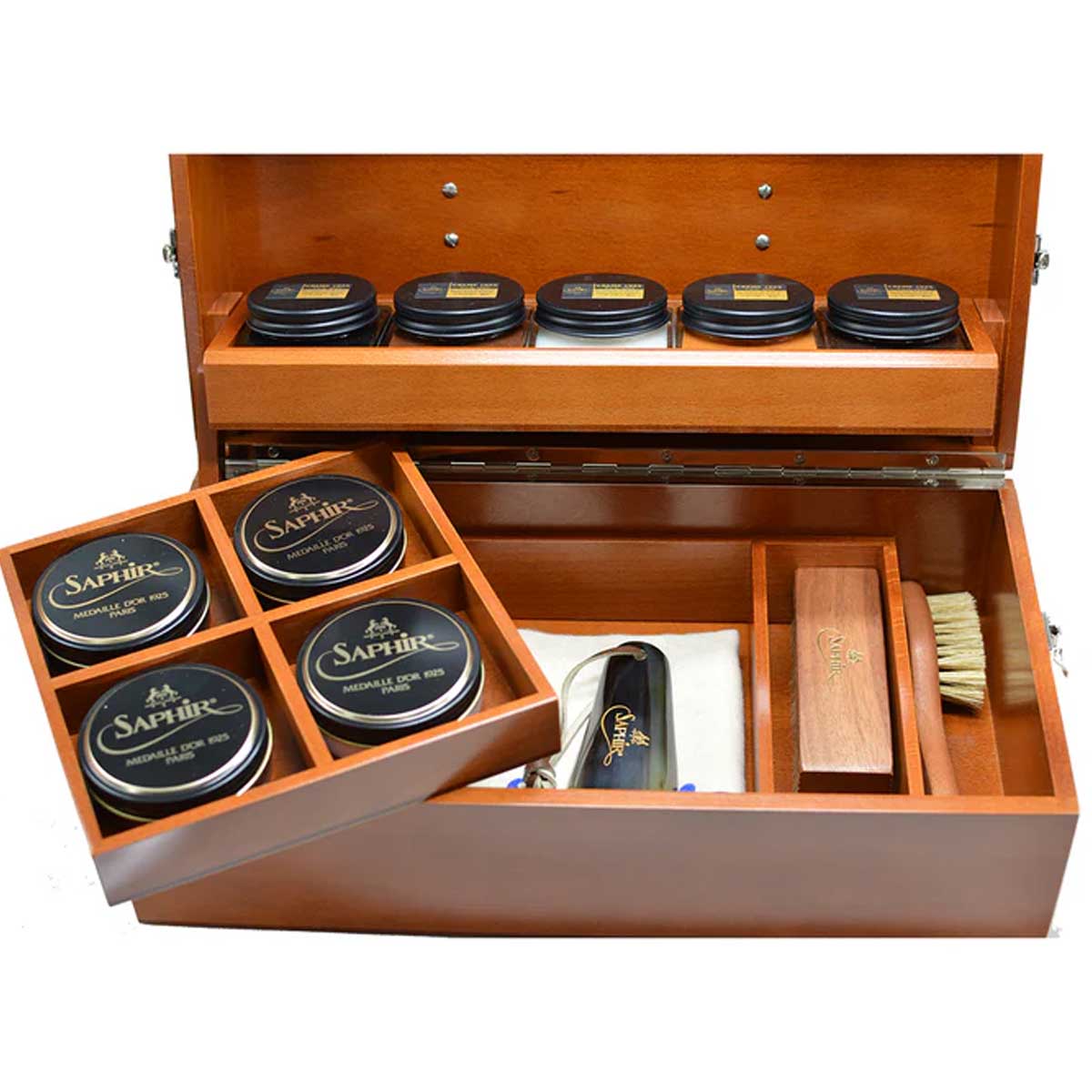SAPHIR MÉDAILLE D'OR Mahogany Intendant Box Set - Full - Image 3