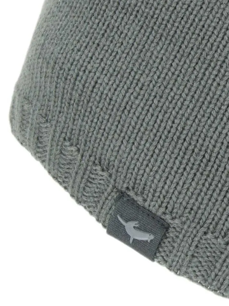 SEALSKINZ Hat - Waterproof Cold Weather Beanie - Grey - Image 2