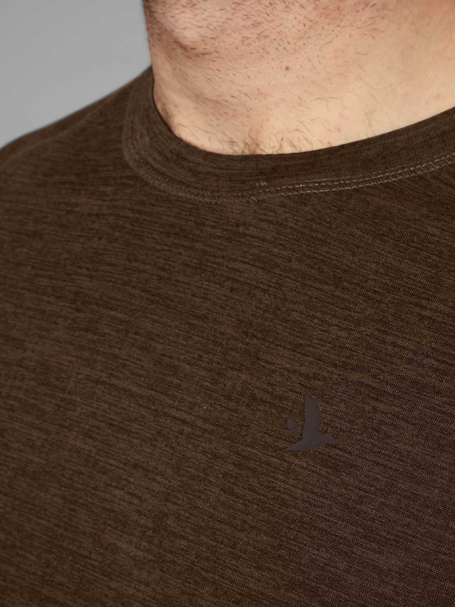 SEELAND Active Short Sleeve T-shirt - Mens - Demitasse Brown - Image 5