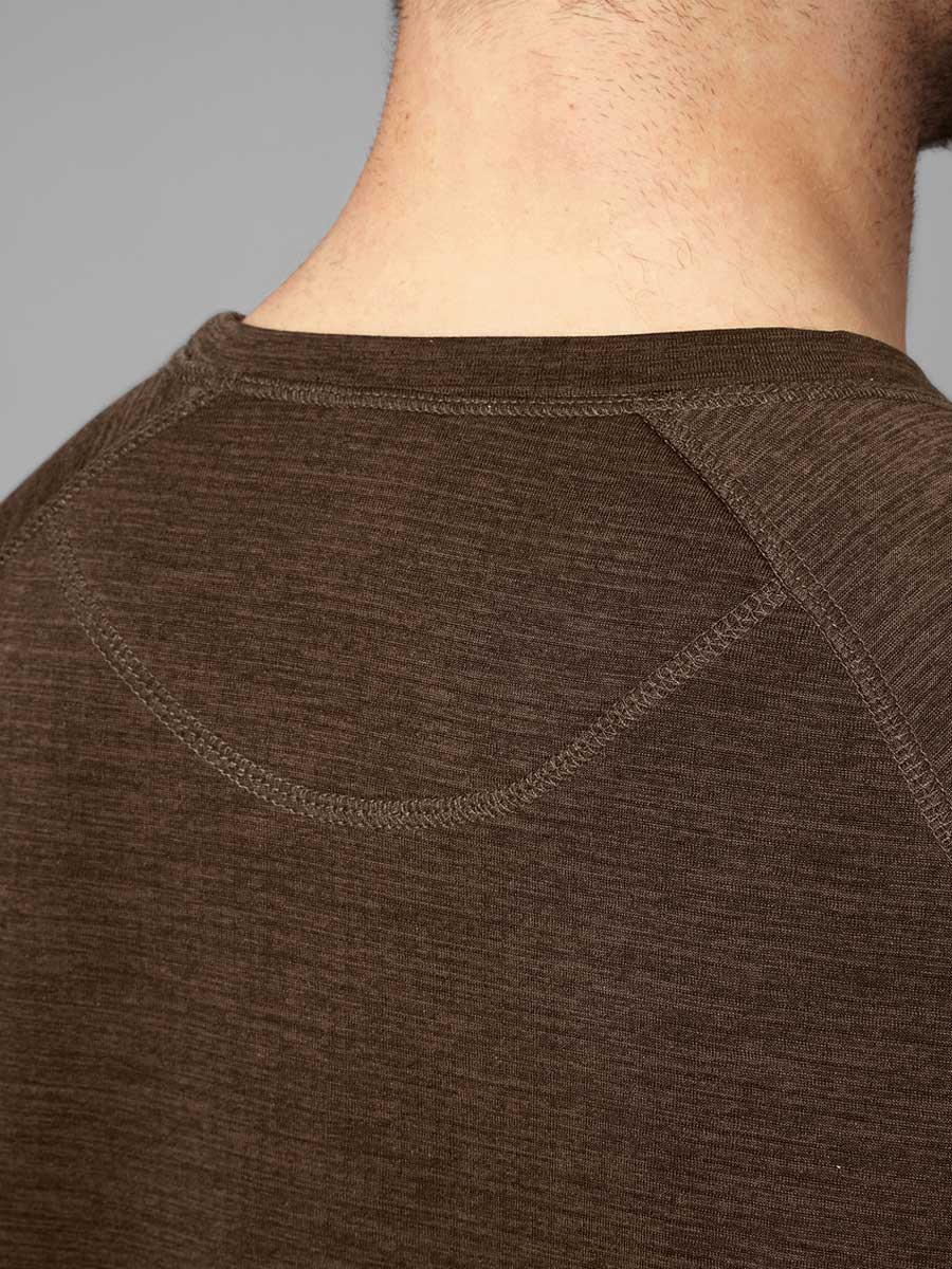SEELAND Active Short Sleeve T-shirt - Mens - Demitasse Brown - Image 6