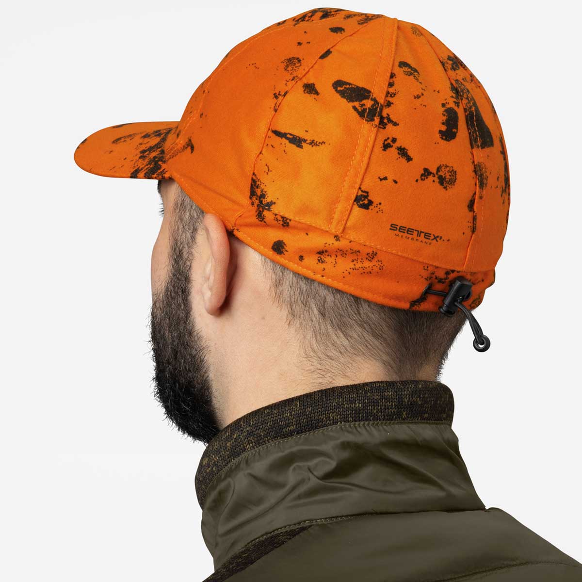 SEELAND Avail Camo Cap - InVis Orange Blaze - Image 2