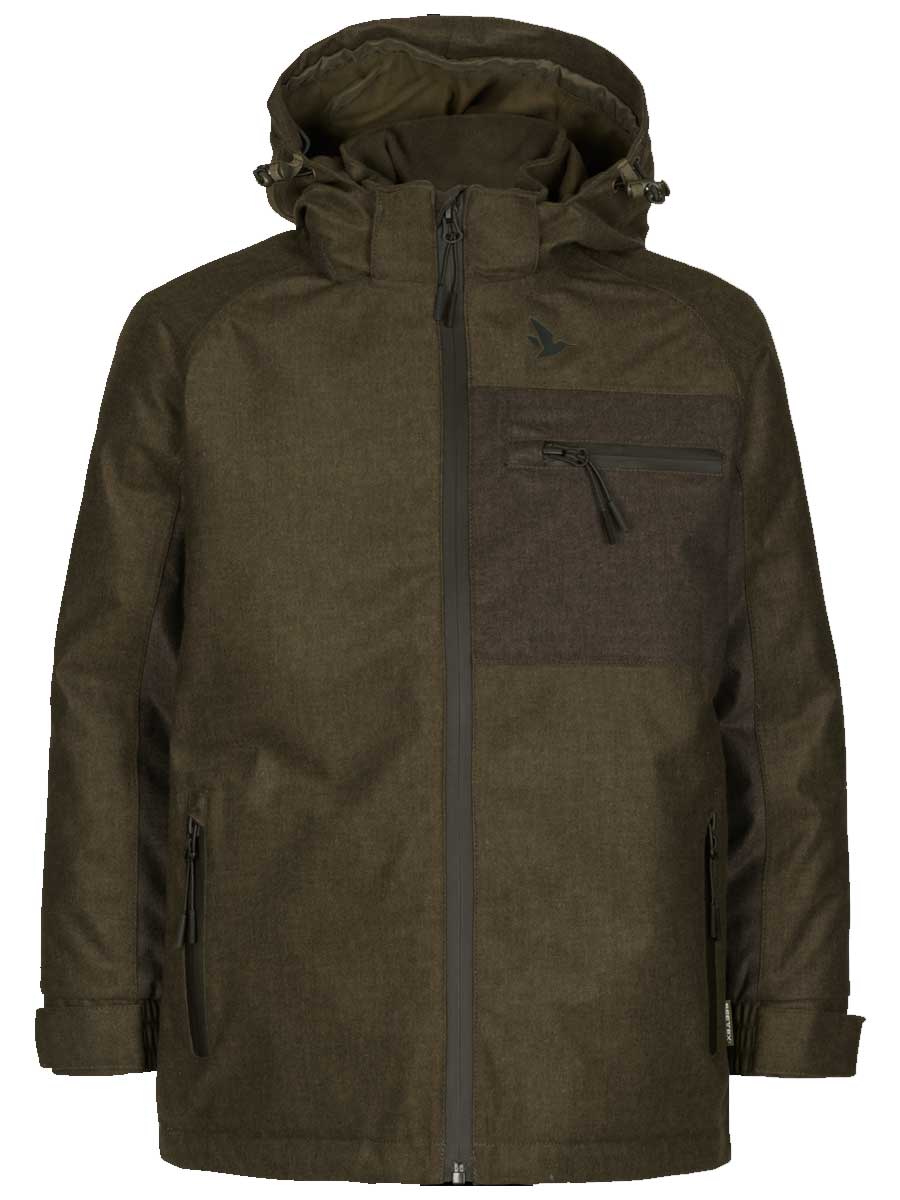 50% OFF - SEELAND Avail Junior Jacket - Kids - Pine Green Melange - Size: Age 6 & 8 Years