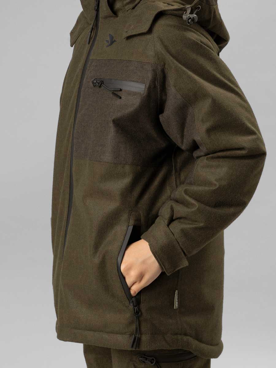 50% OFF - SEELAND Avail Junior Jacket - Kids - Pine Green Melange - Size: Age 6 & 8 Years - Image 9