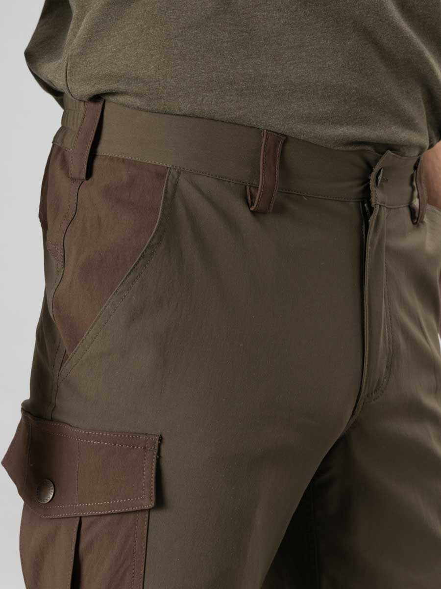 SEELAND Birch Zip-off Trousers - Men's - Pine Green/Demitasse Brown - Image 3