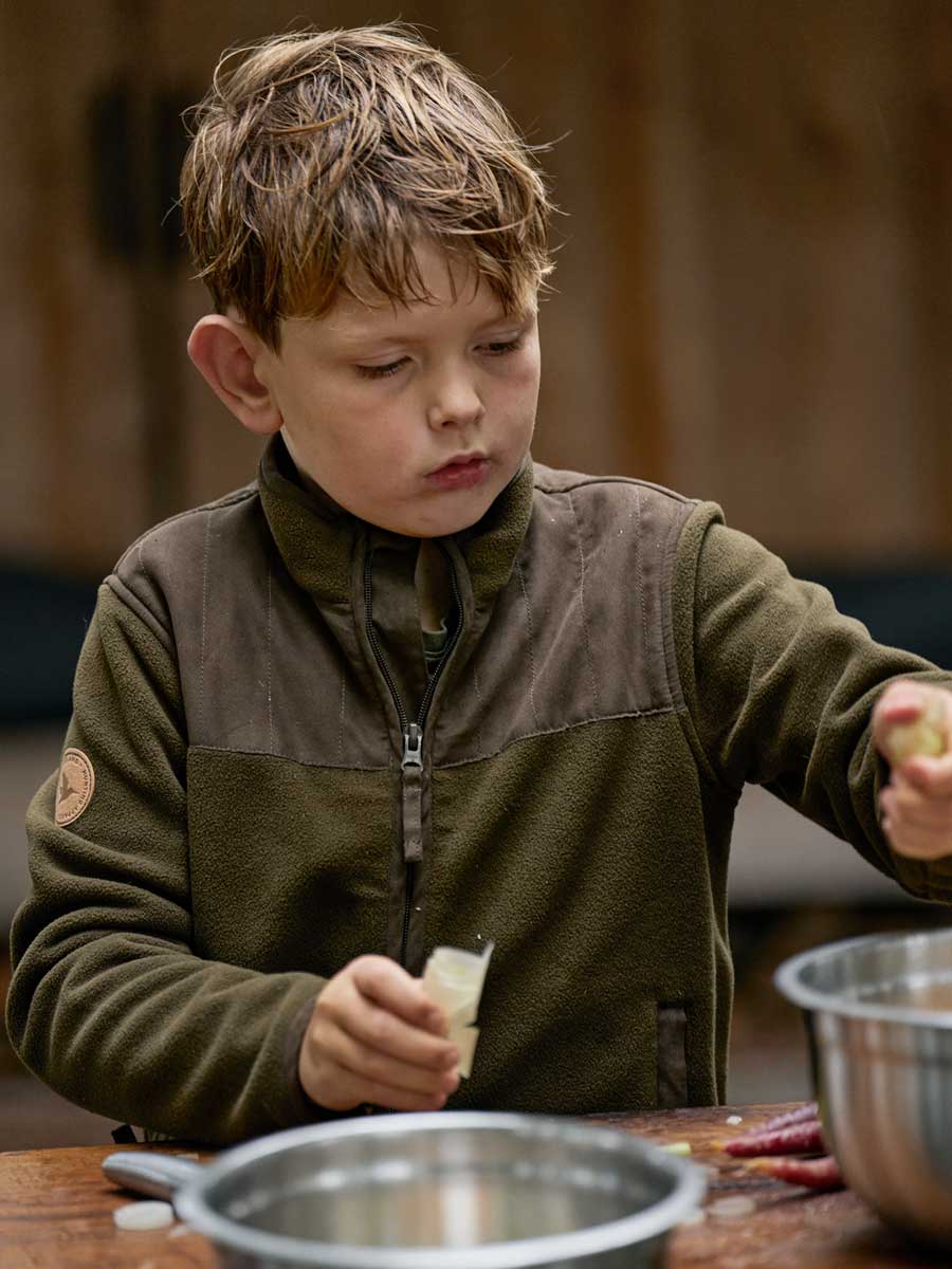 60% OFF SEELAND Bolt Junior Fleece Jacket - Kids - Pine Green Melange - Age: 8 Years - Image 2