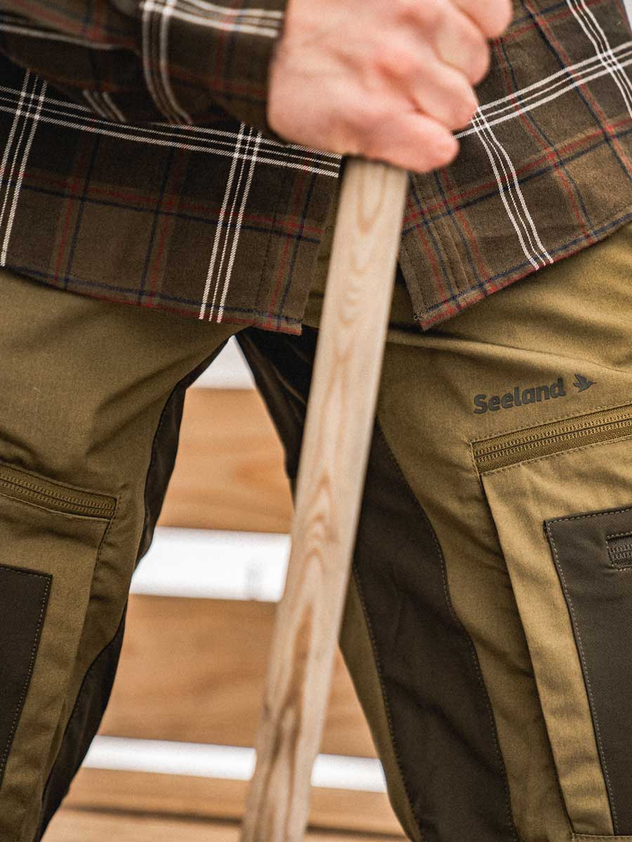 SEELAND Hemlock Trousers - Men's - Military Olive/Pine Green - Image 9