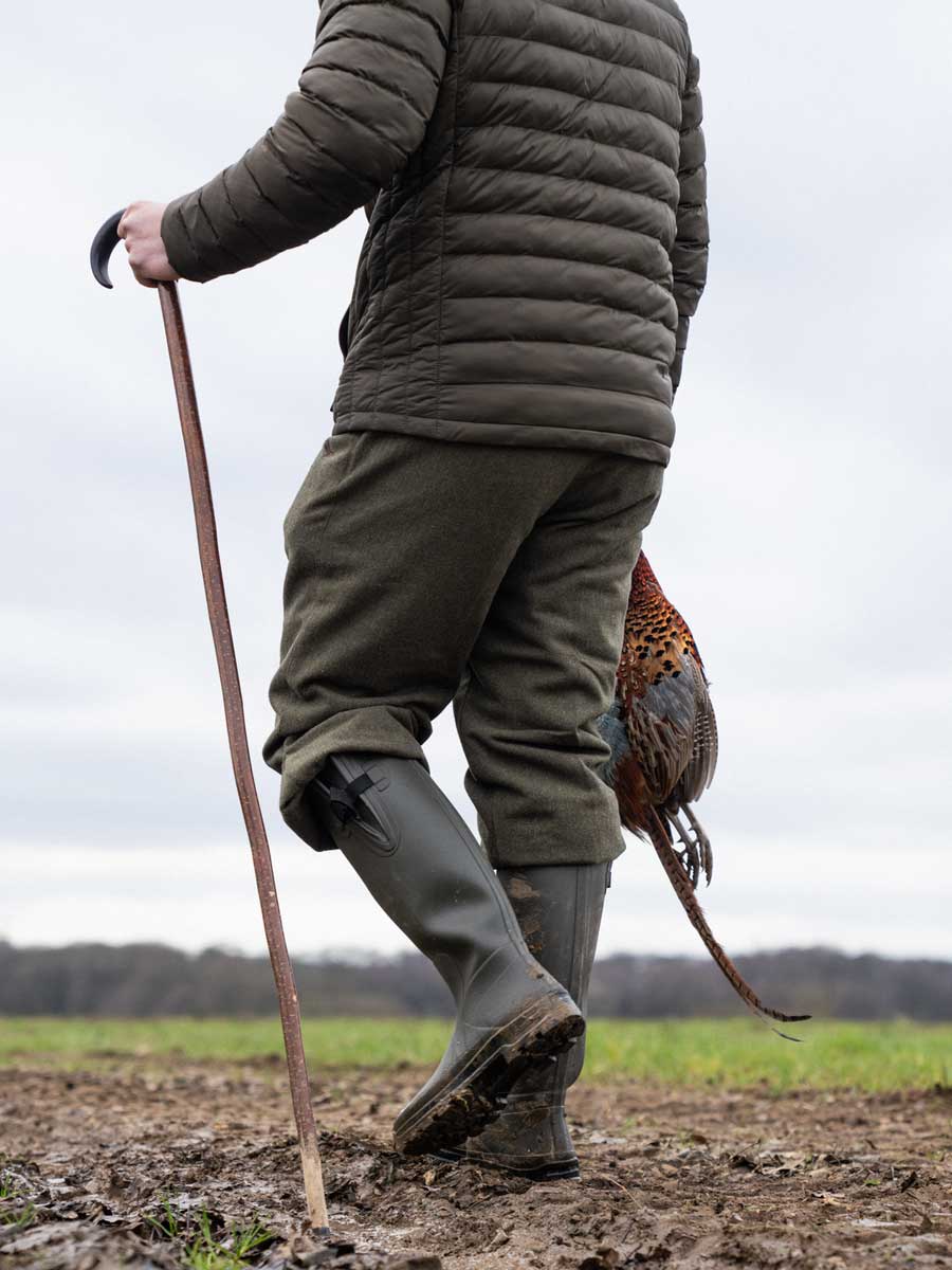 SEELAND Hillside Classic Jersey Lined Wellington Boots - Men's - Pine Green - Image 5