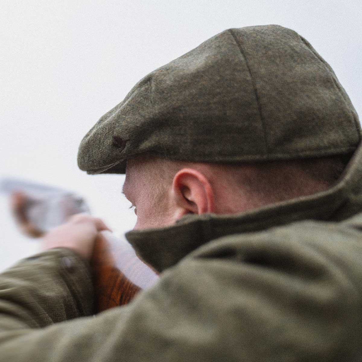SEELAND Hillside Sixpence Flat Cap - Moss Green - Image 3