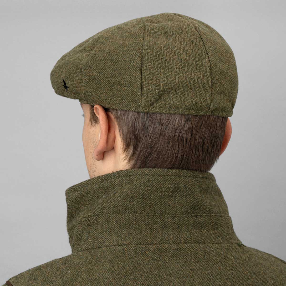 SEELAND Hillside Sixpence Flat Cap - Moss Green - Image 5