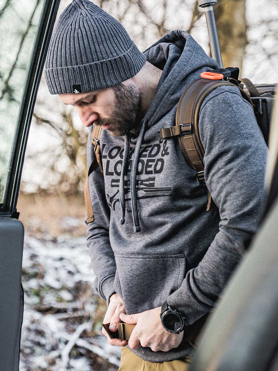 SEELAND Loaded Hoodie - Mens - Grey Melange - Image 8