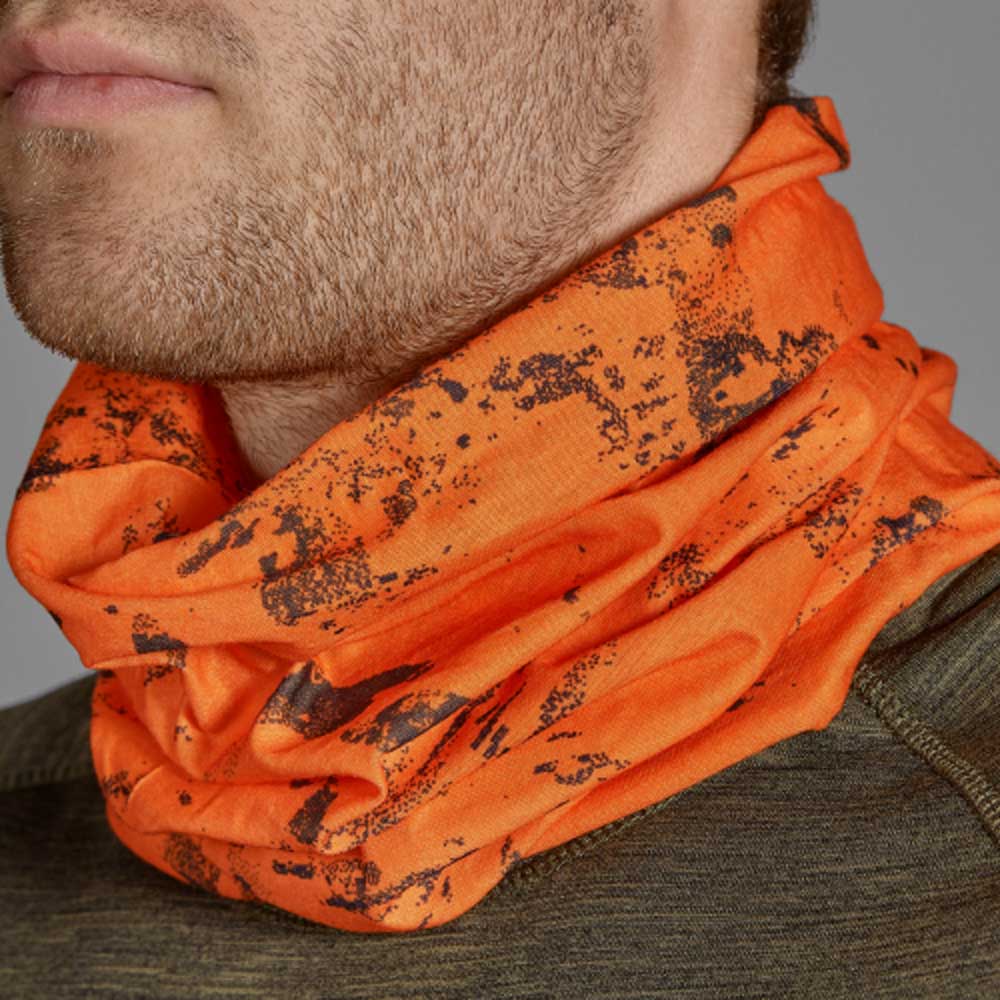 SEELAND Neck Gaiter - 2-Pack - Pine Green & InVis Orange Blaze - Image 4