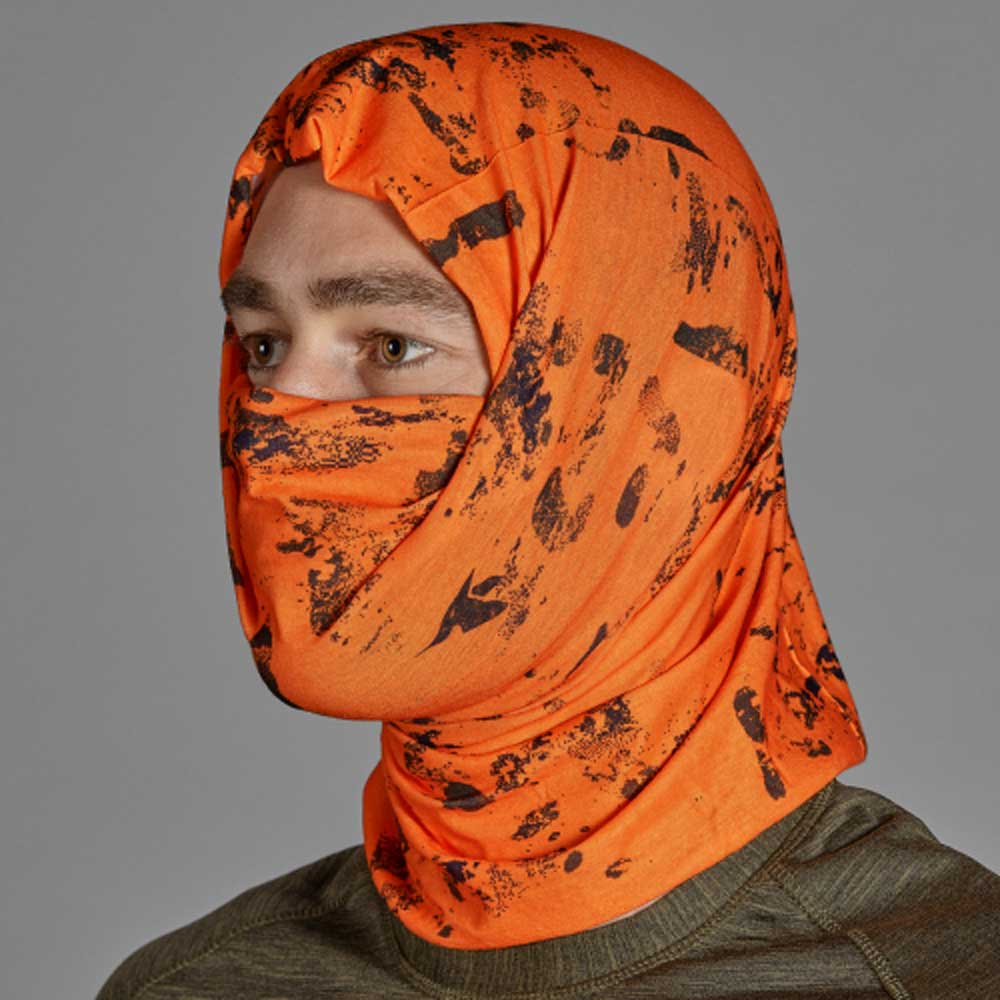 SEELAND Neck Gaiter - 2-Pack - Pine Green & InVis Orange Blaze - Image 5