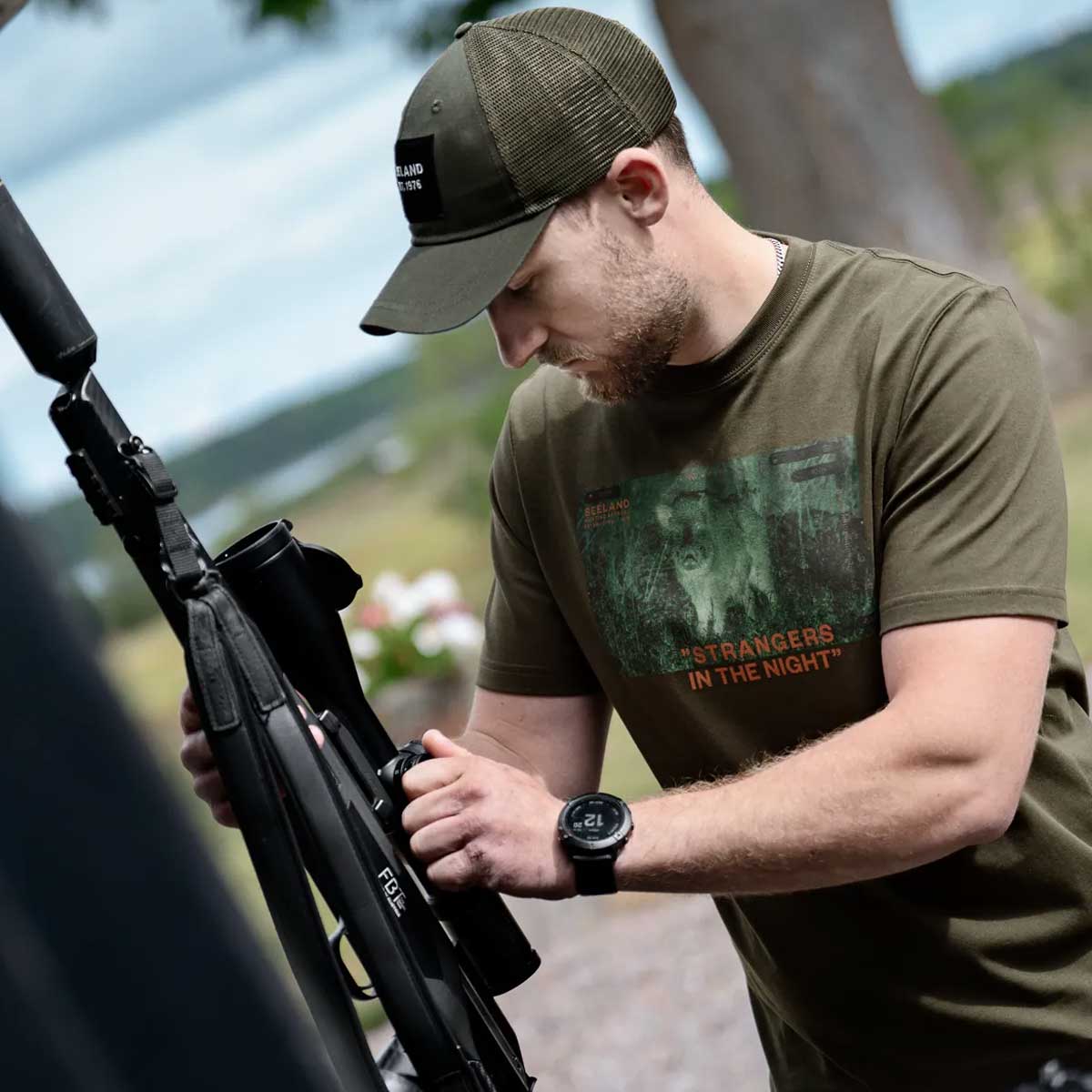 SEELAND Nightvision T-Shirt - Mens - Pine Green - Image 4