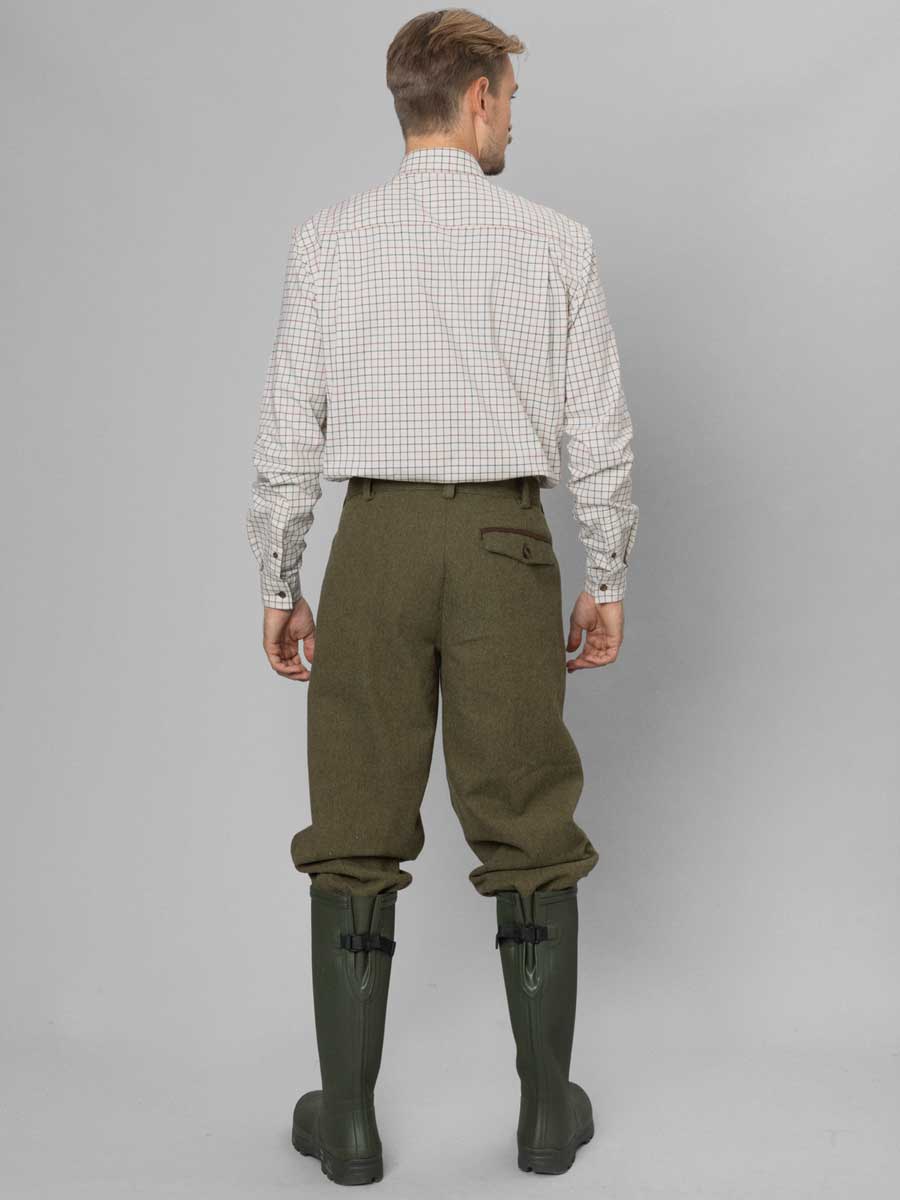 SEELAND Oxford Shooting Shirt - Mens - Grape Leaf/Terracotta Check - Image 10