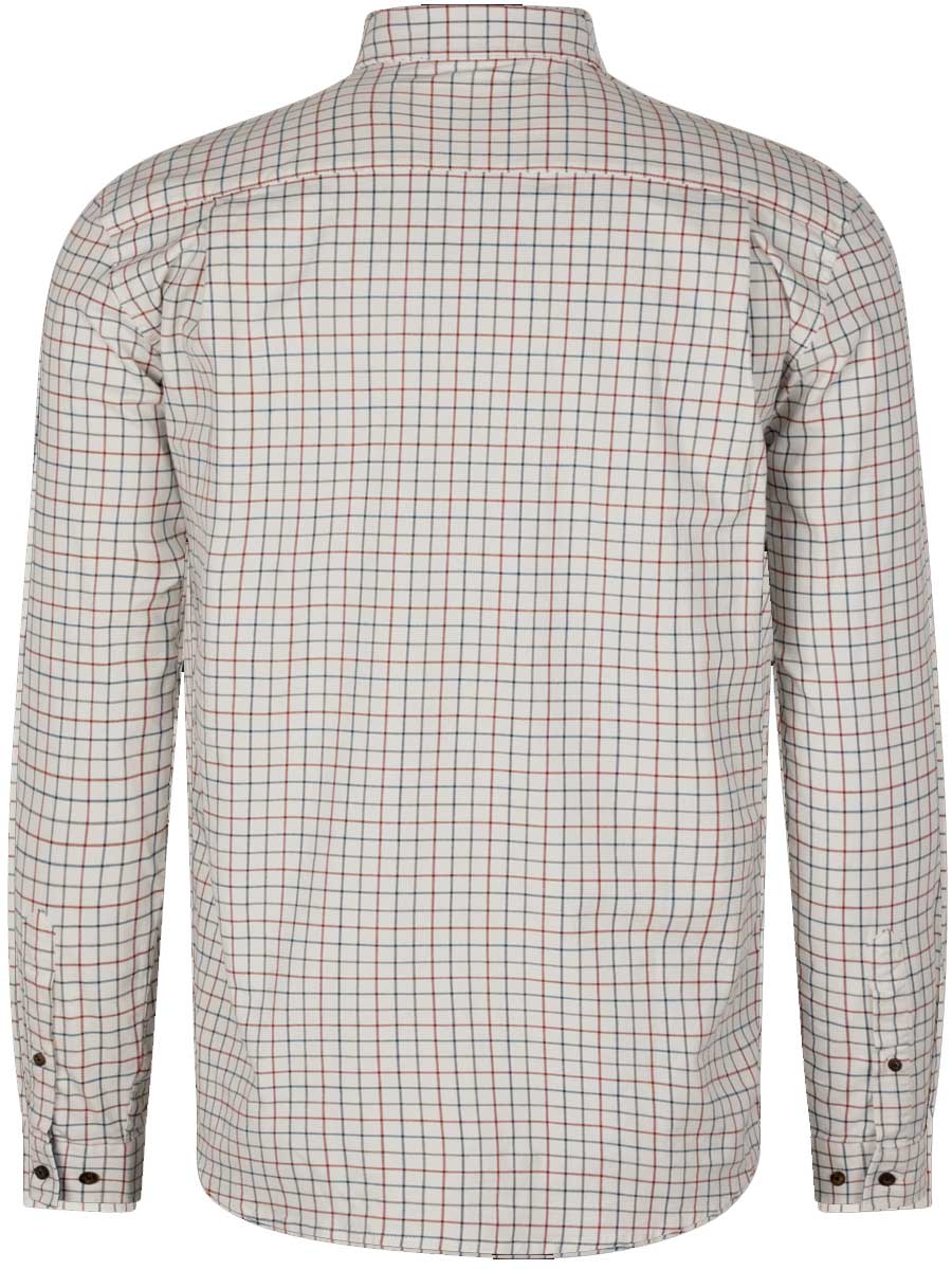 SEELAND Oxford Shooting Shirt - Mens - Grape Leaf/Terracotta Check - Image 8