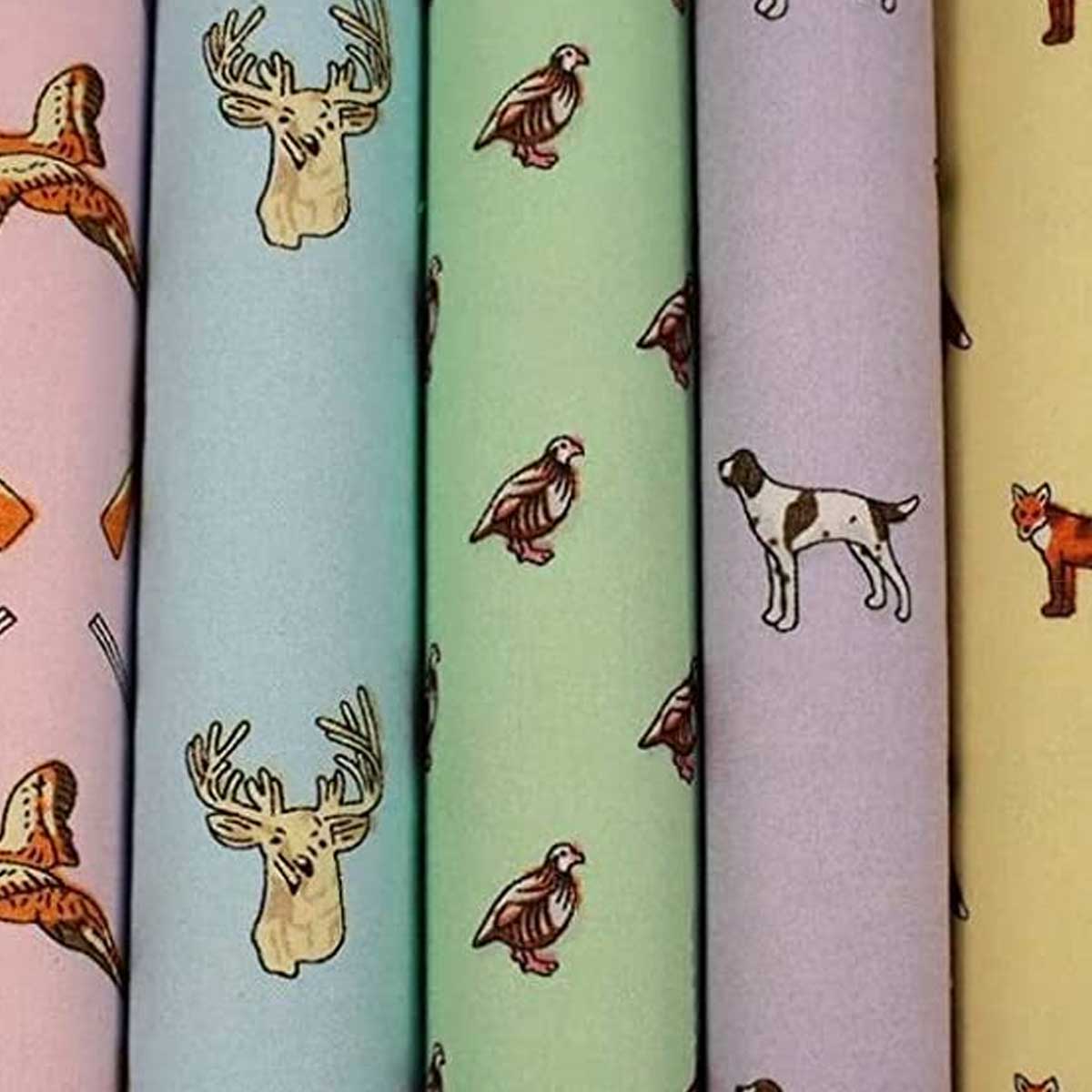 Soprano - 5 Cotton Hankies Gift Set - Country Pastel - Image 2